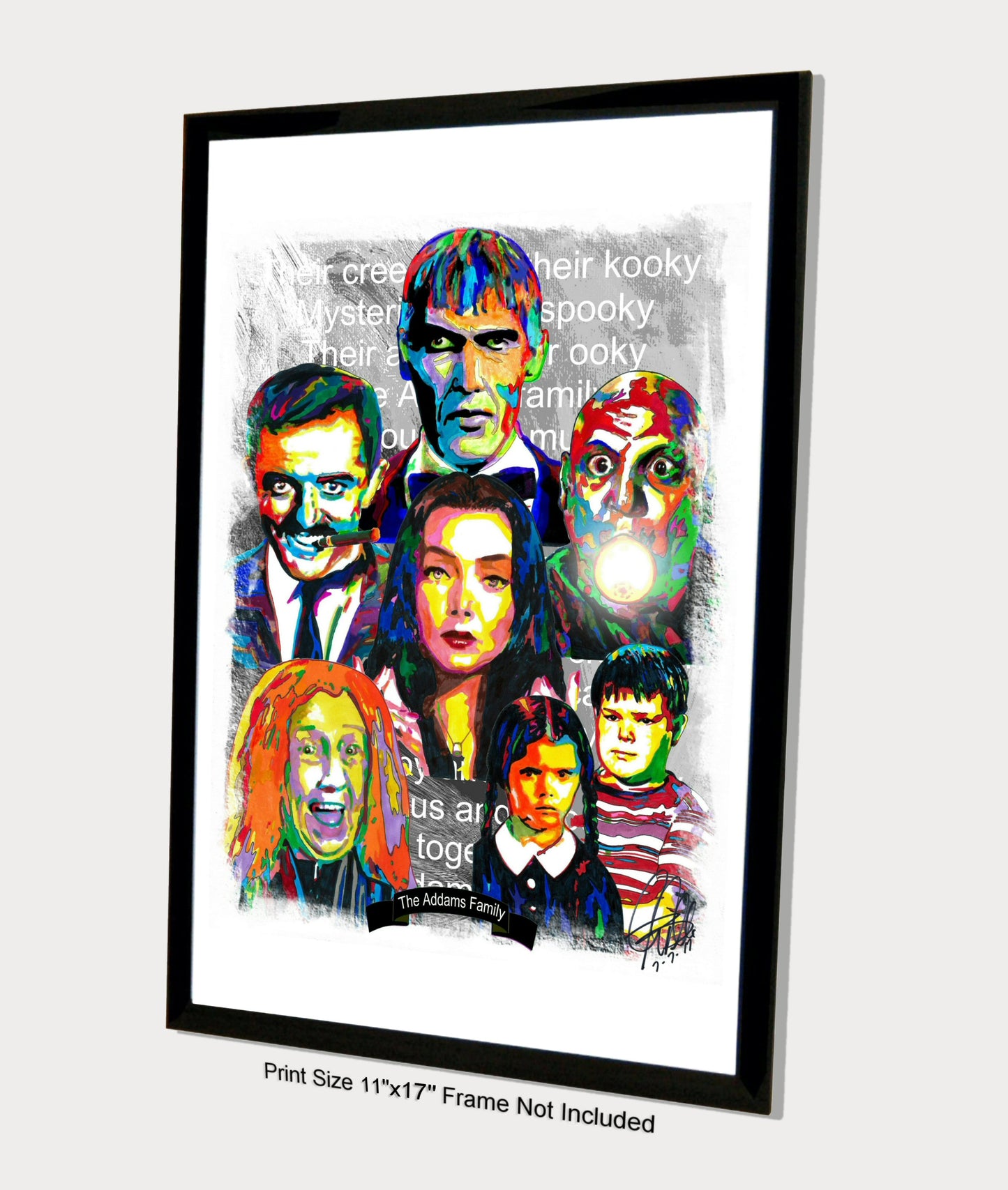 The Addams Family 1964 TV Series Poster Print Wall Art 11x17