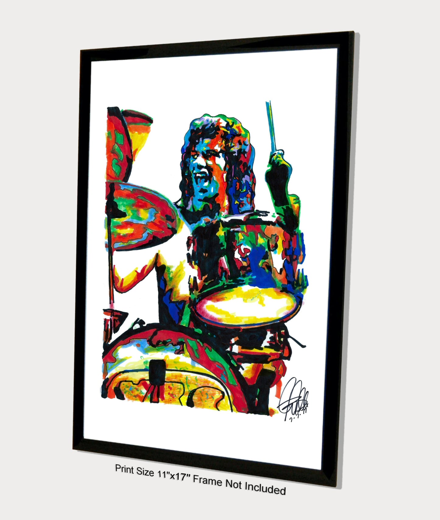 Bill Bruford Yes Drummer Rock Music Poster Print Wall Art 11x17