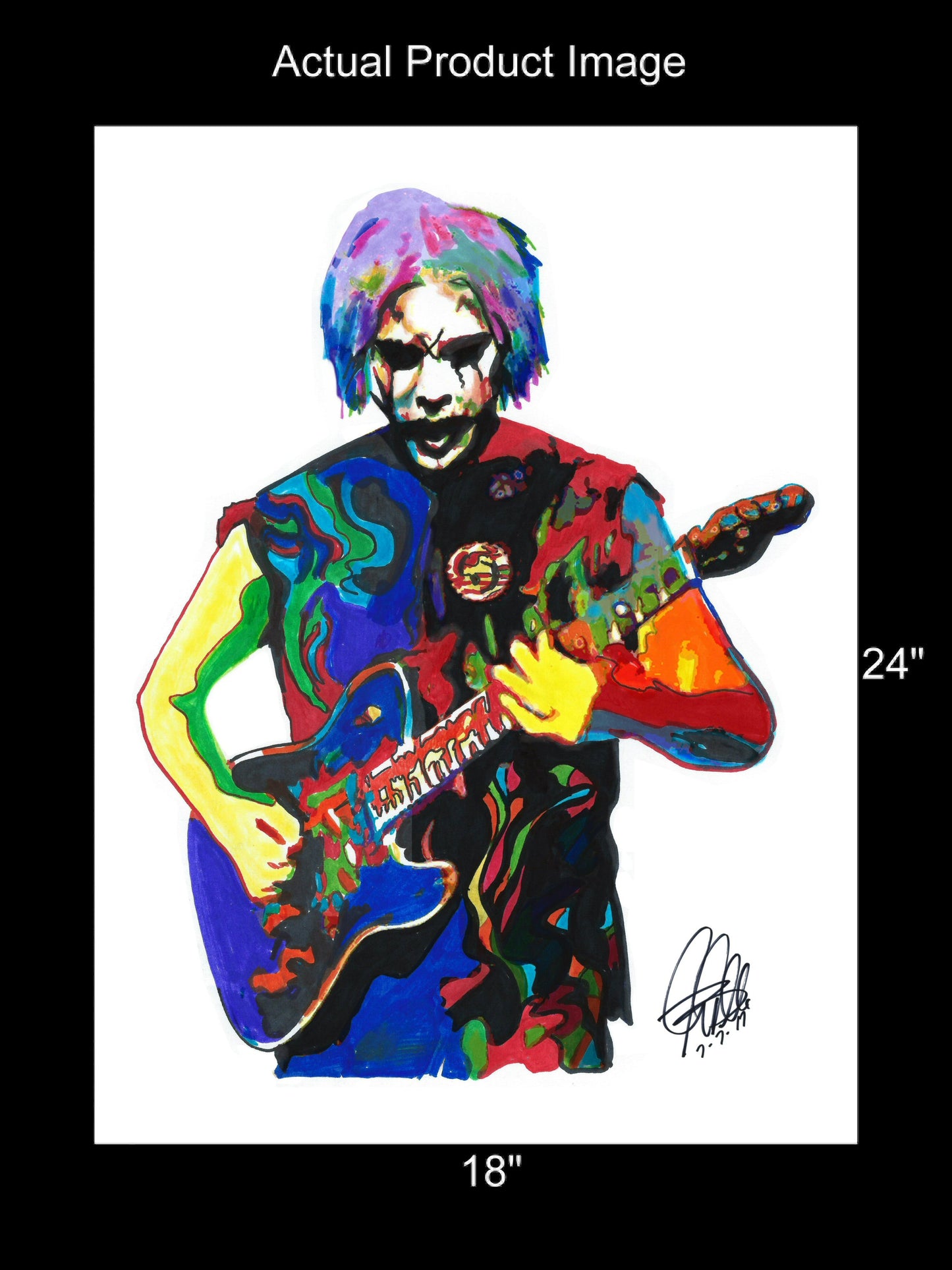 John 5 Guitar Metal Rock Music Poster Print Wall Art 18x24