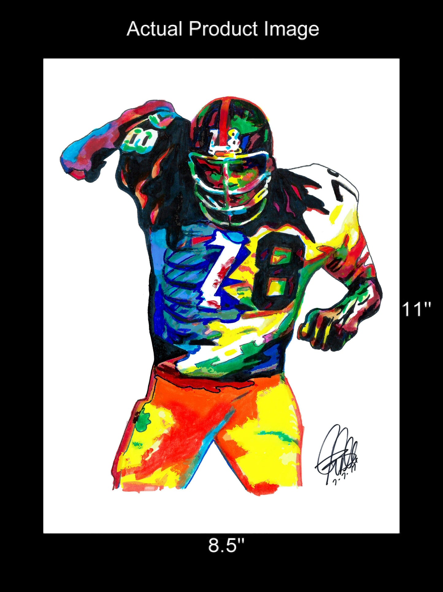 Dwight White Pittsburgh Steelers Football Sports Print Poster Wall Art 8.5x11