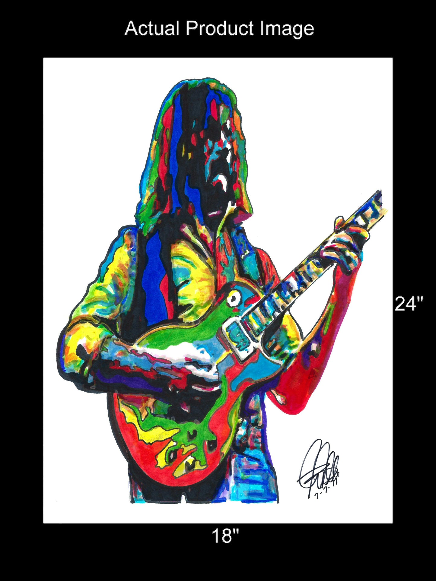 Dickey Betts The Allman Brothers Band Guitar Music Poster Print Wall Art 18x24