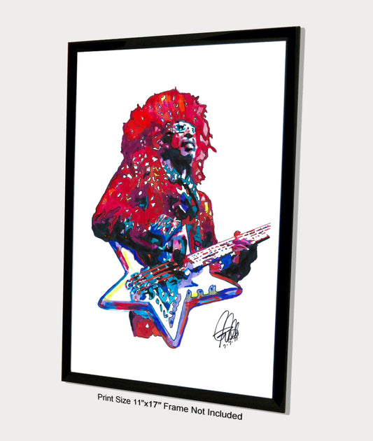 Bootsy Collins Parliament Funkadelic Funk Music Print Poster Wall Art 11x17