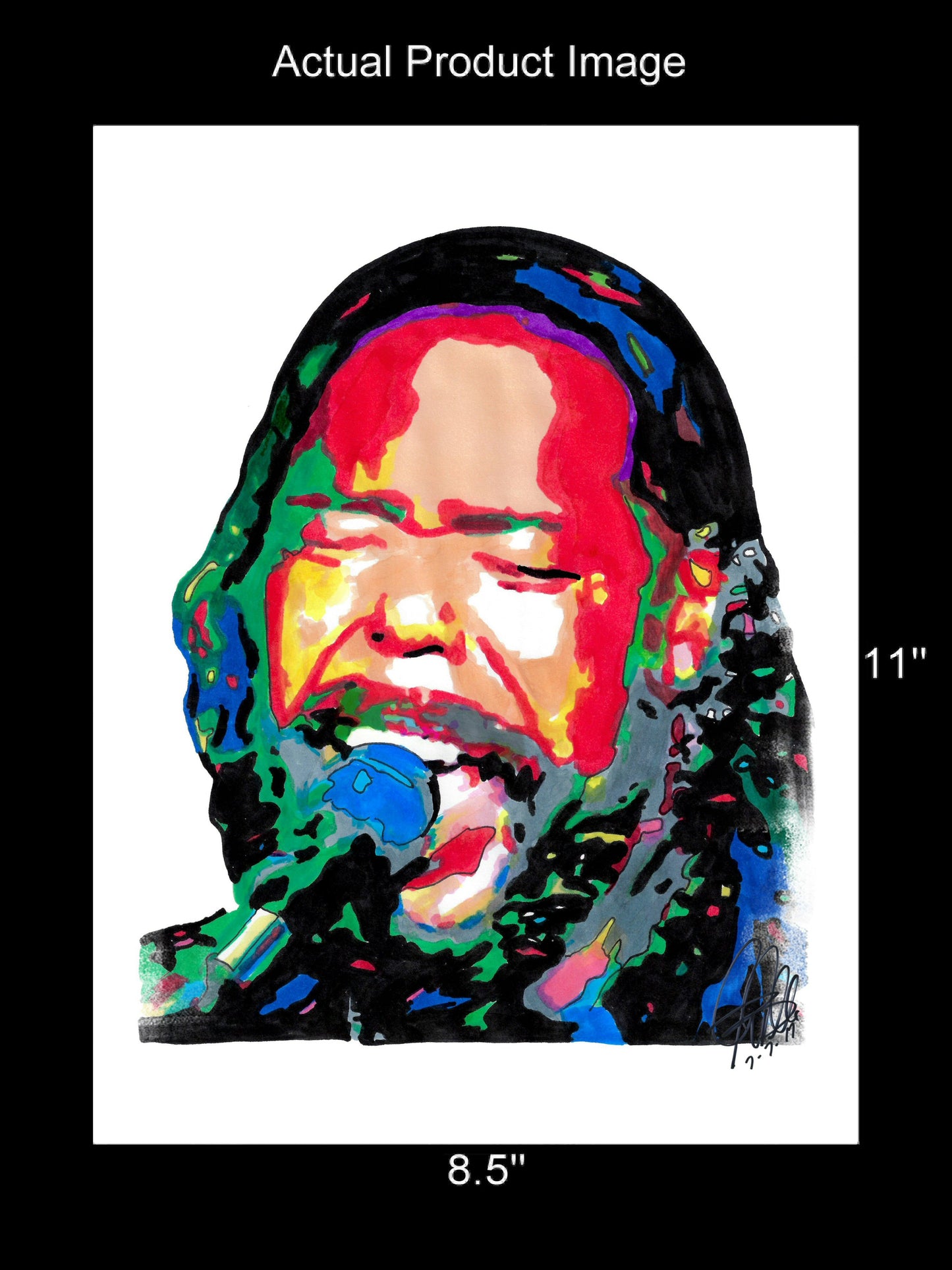Barry White Singer Soul Music Poster Print Wall Art 8.5x11