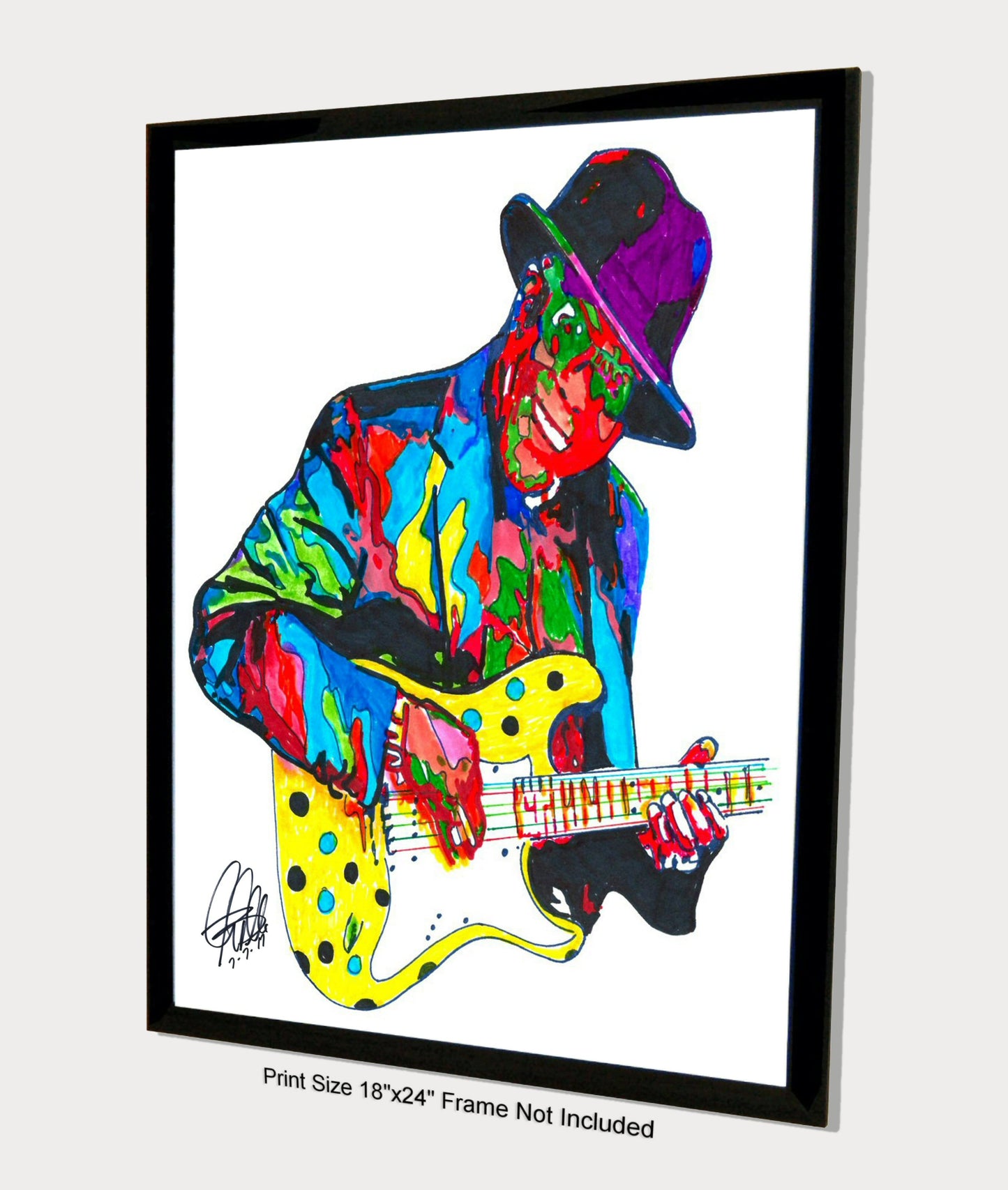 Buddy Guy Guitar Chicago Blues Music Poster Print Wall Art 18x24