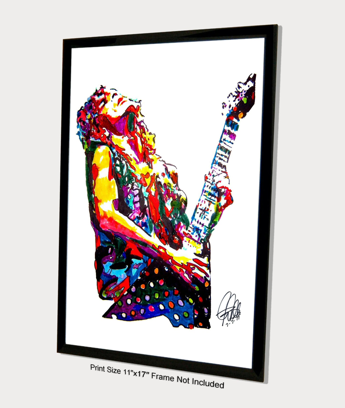 Randy Rhoads Guitar Hard Rock Music Poster Print Wall Art 11x17