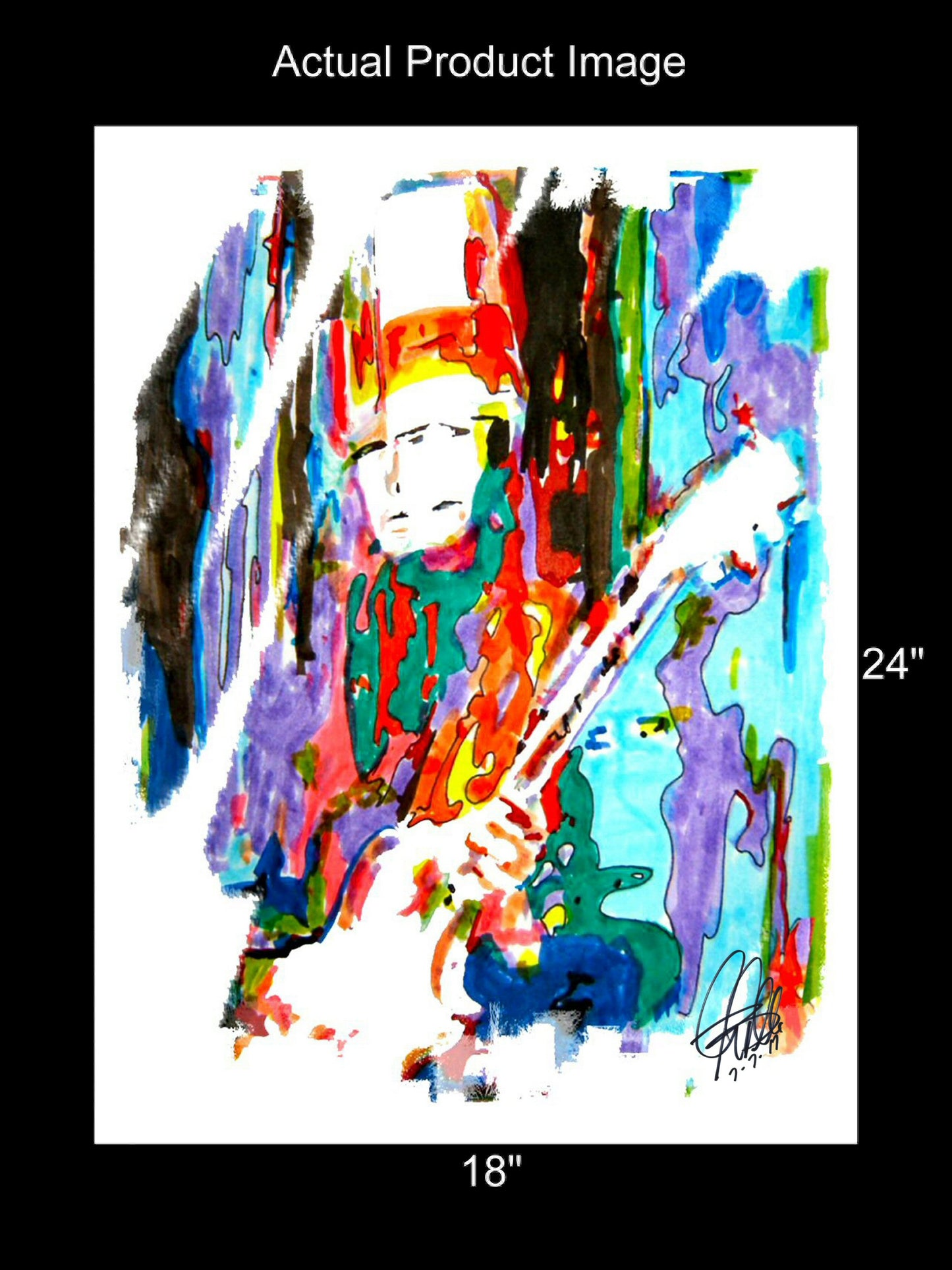 Buckethead Funk Metal Guitar Music Poster Print Wall Art 18x24