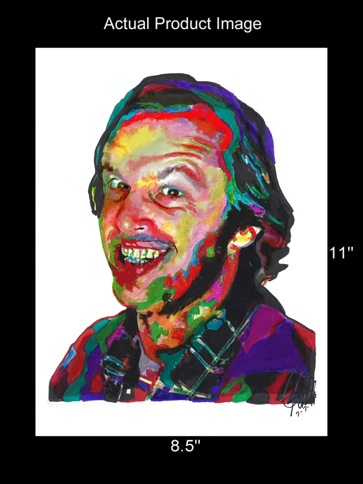 Jack Nicholson The Shining Poster Print Wall Art 8.5x11