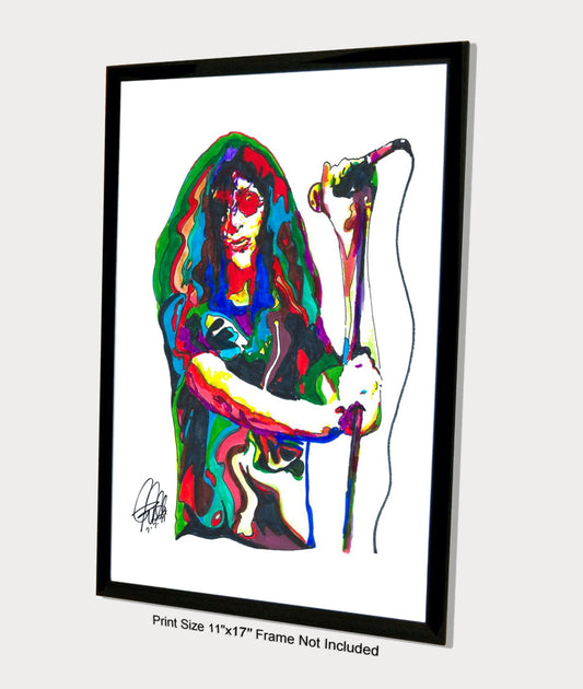 Joey Ramone Ramones Singer Punk Rock Music Poster Print Wall Art 11x17