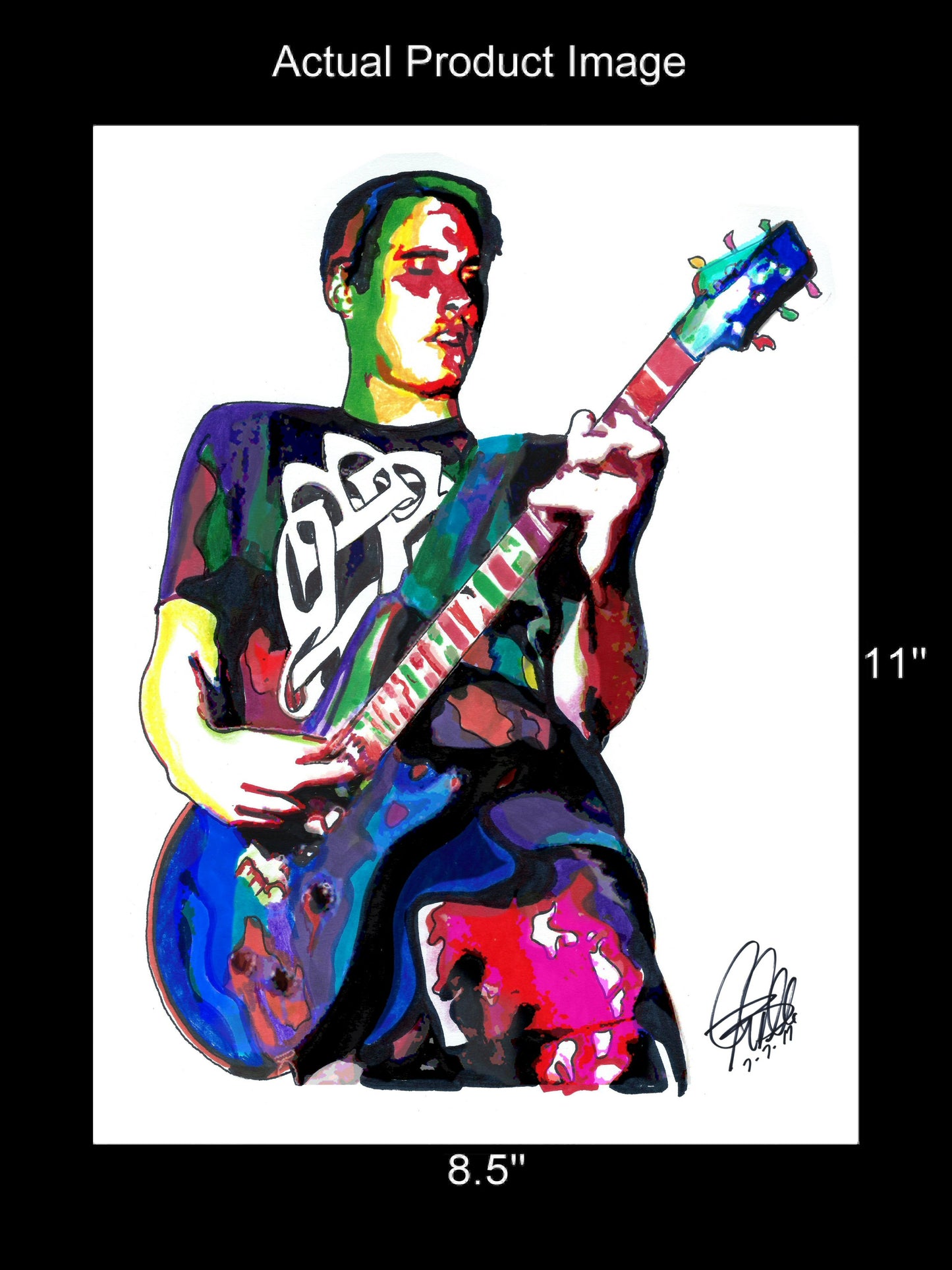 Benjamin Burnley Breaking Benjamin Rock Music Poster Print Wall Art 8.5x11