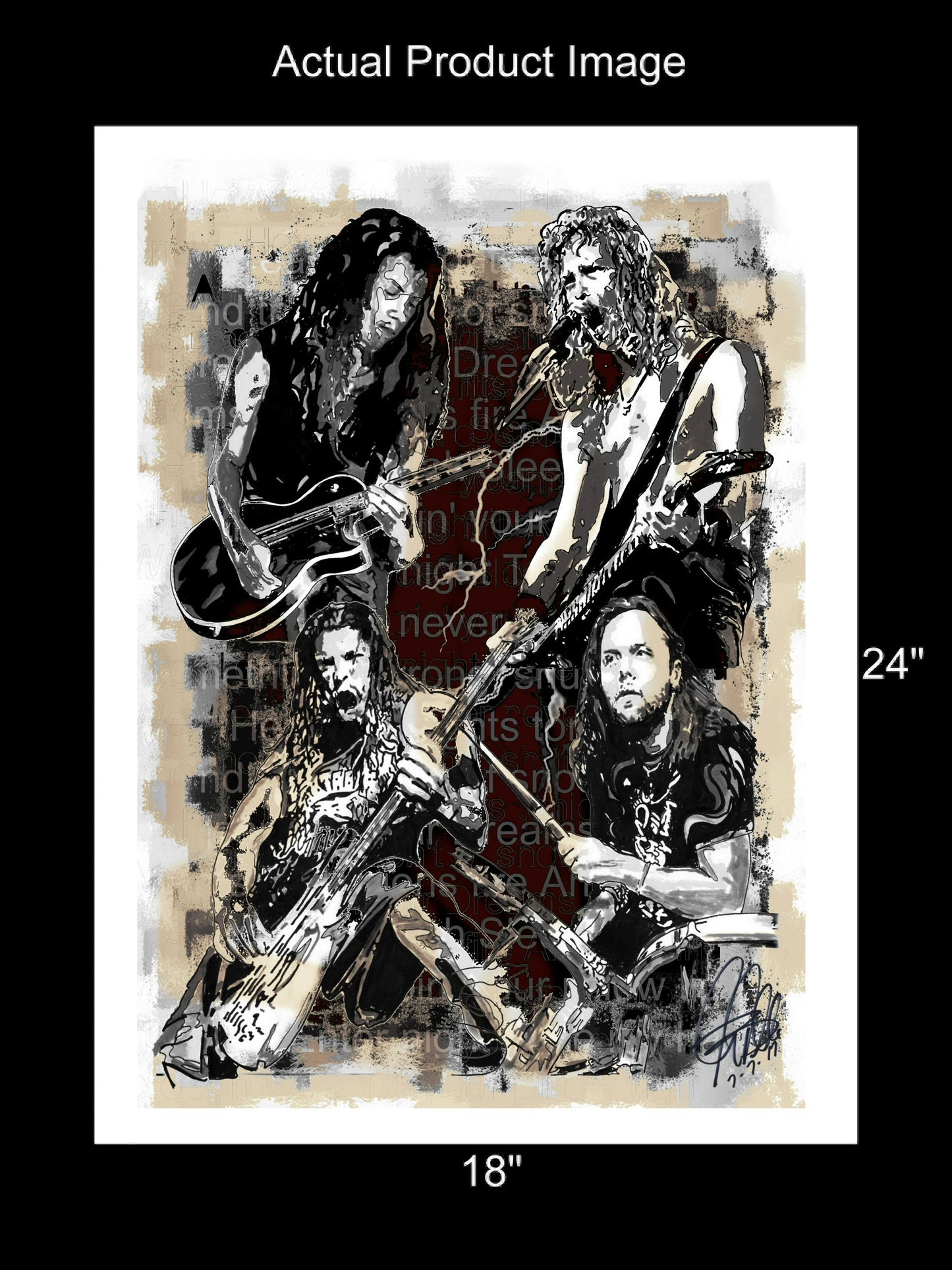 Metallica Thrash Metal Music Print Poster Wall Art 18x24