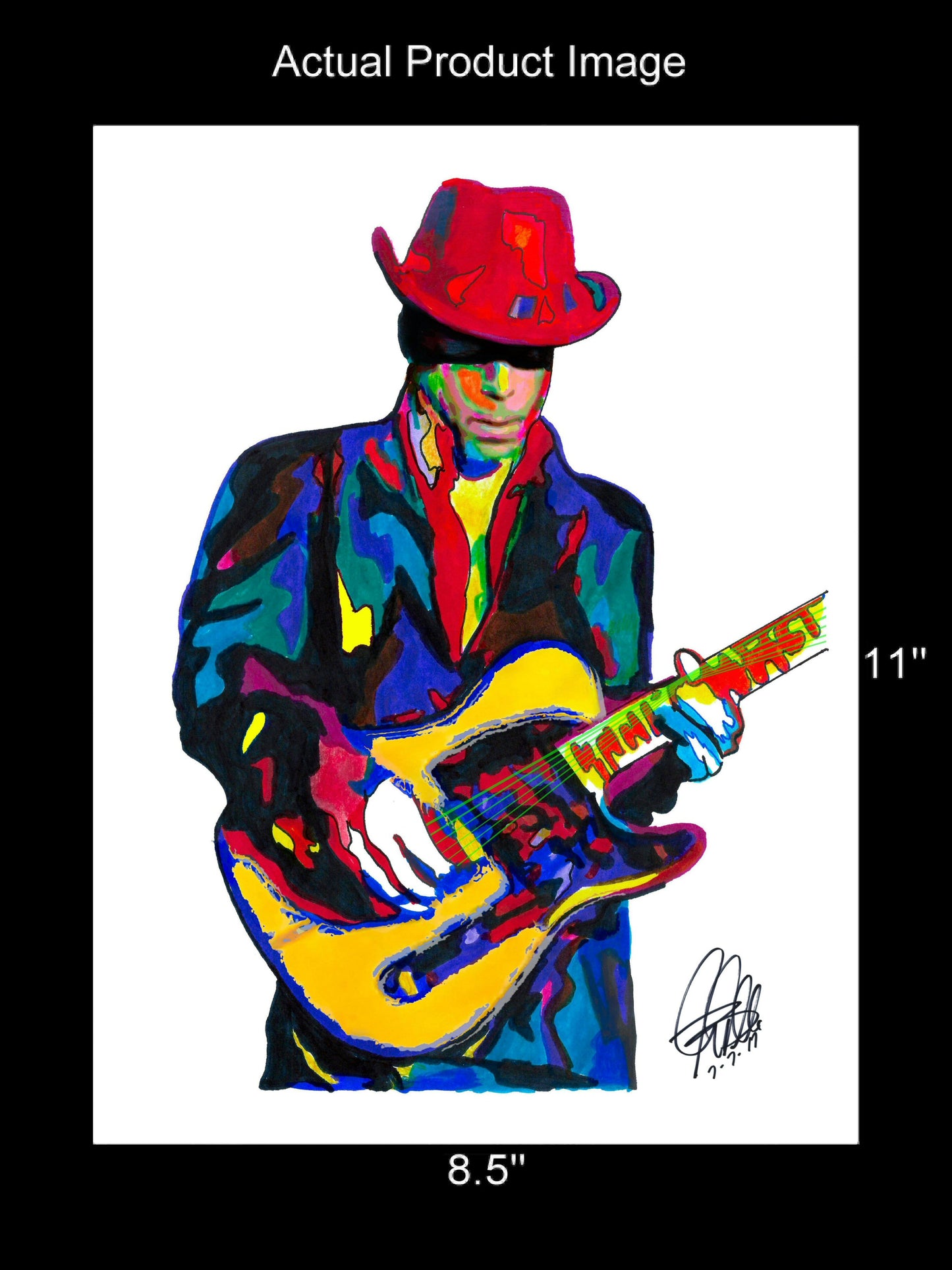 Prince Singer Guitar Rock Music Poster Print Wall Art 8.5x11