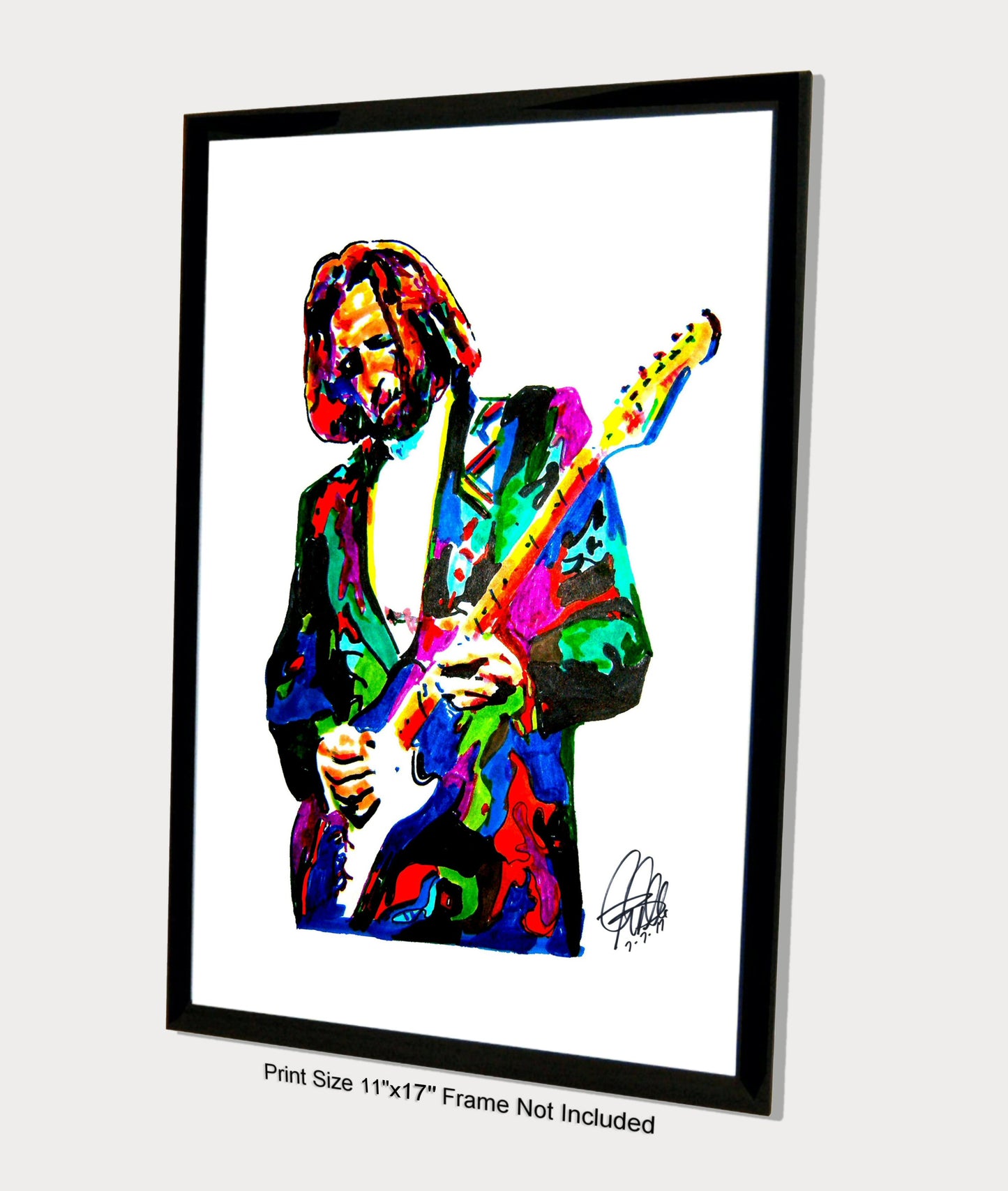 Eric Clapton Cream Yardbirds Guitar Blues Rock Music Print Poster Art 11x17