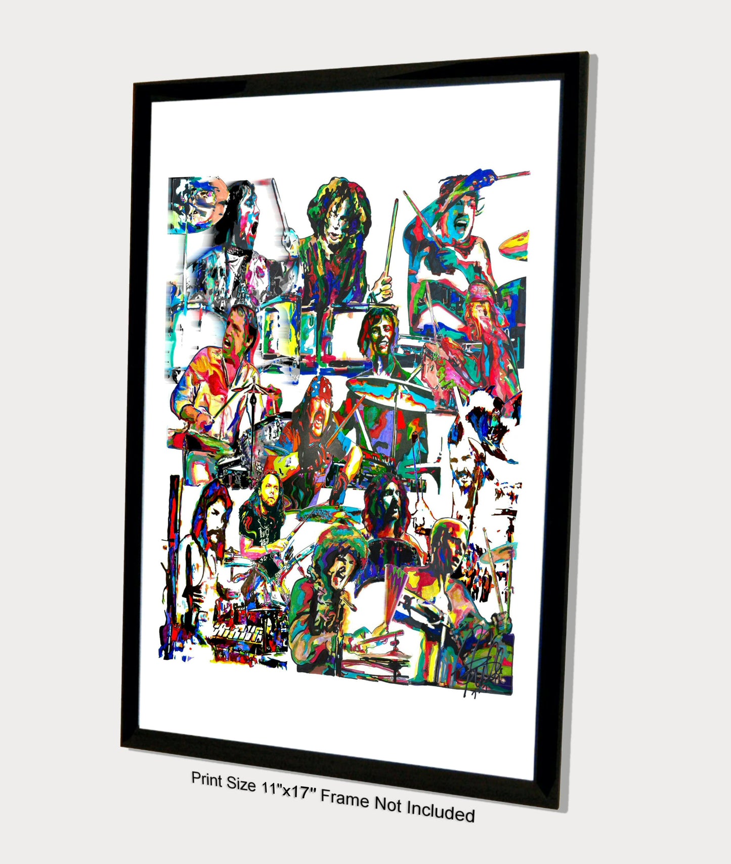 Drummers John Bonham Buddy Rich Keith Moon Ringo Music Poster Print 11x17