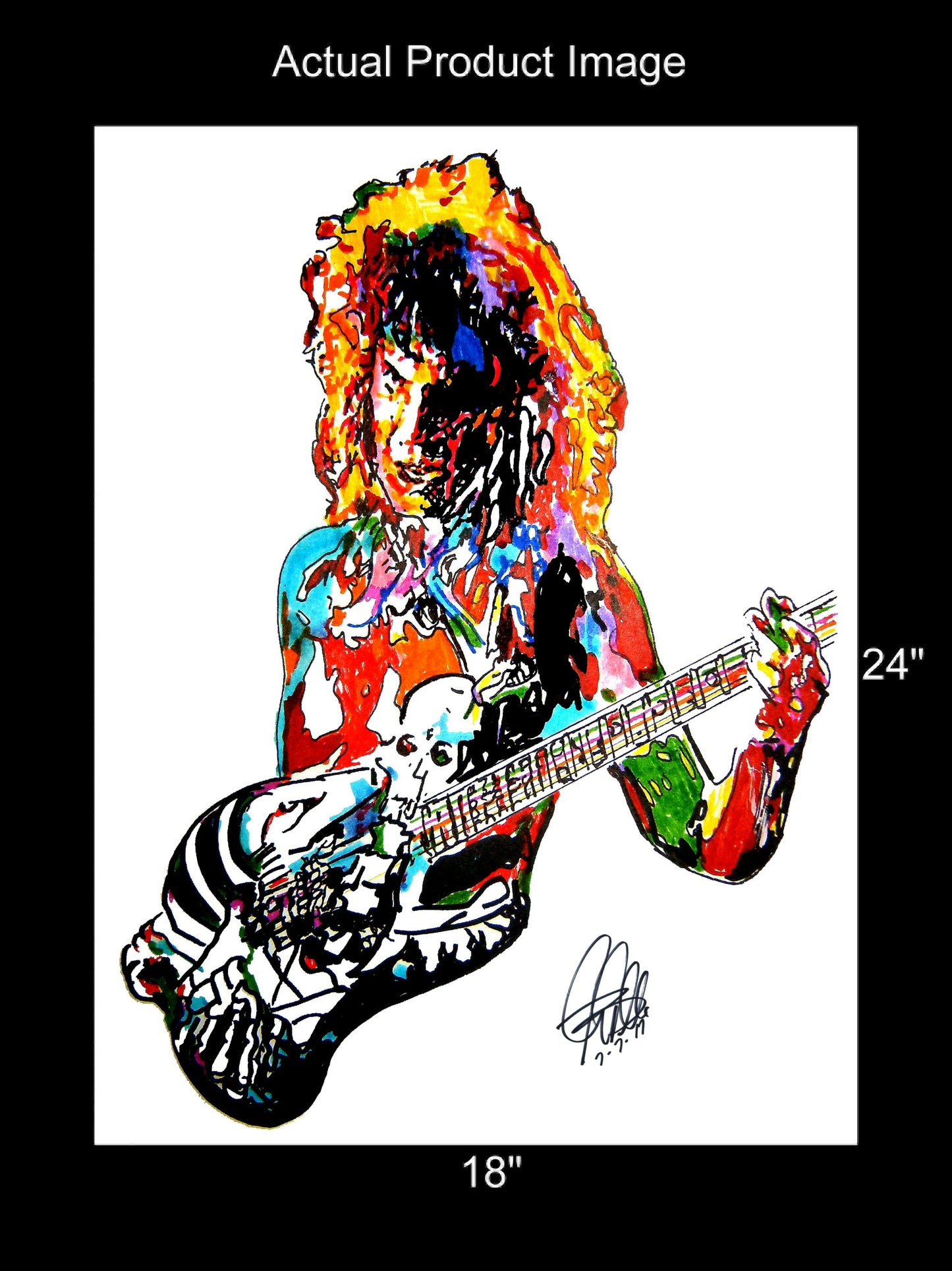 George Lynch Dokken Guitar Rock Music Print Poster Wall Art 18x24
