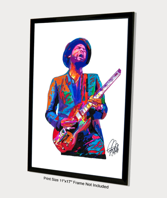 Gary Clark Jr Singer Guitar Blues Rock Music Print Poster Wall Art 11x17
