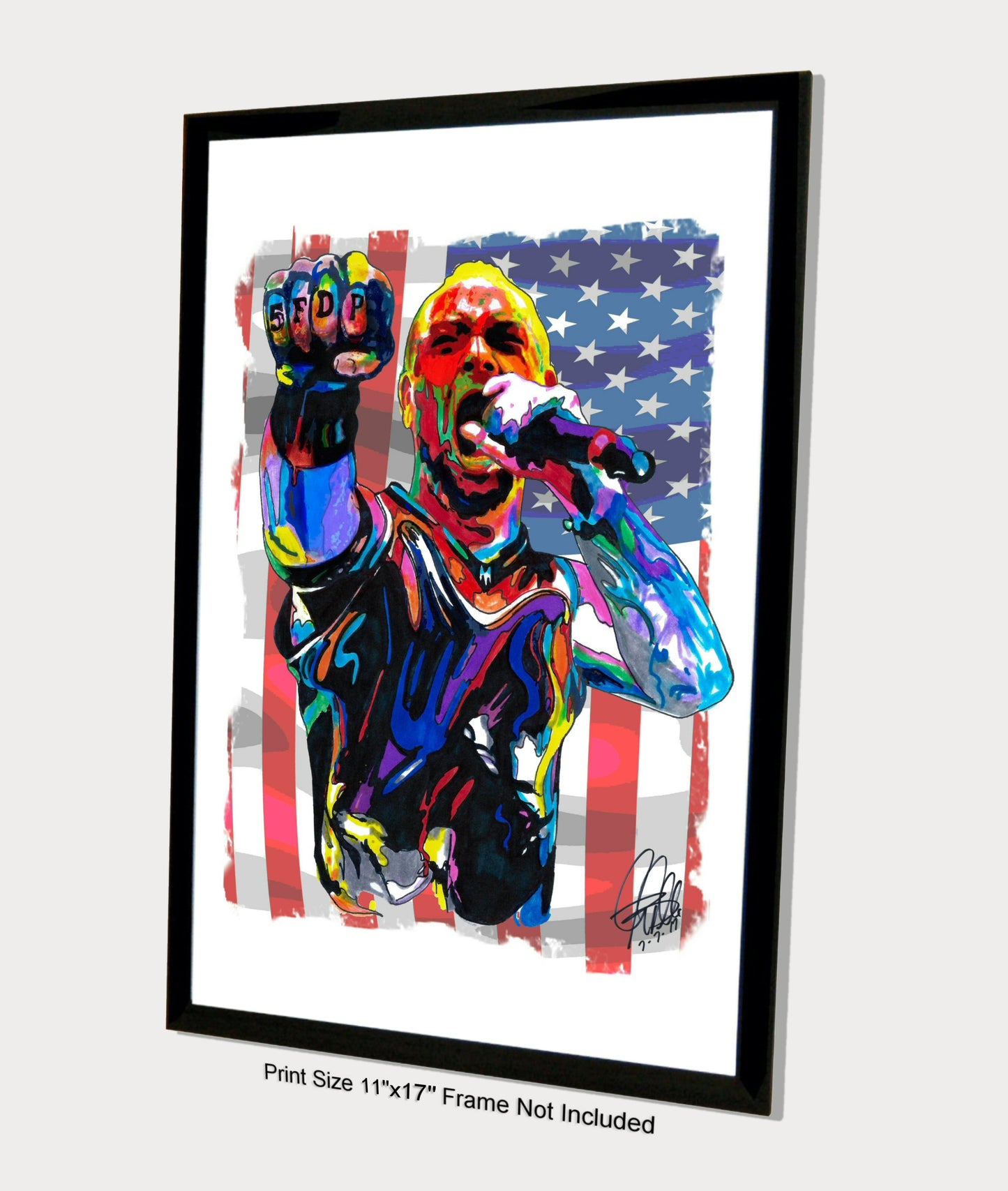 Ivan Moody Five Finger Death Punch Metal Music Poster Print Wall Art 11x17