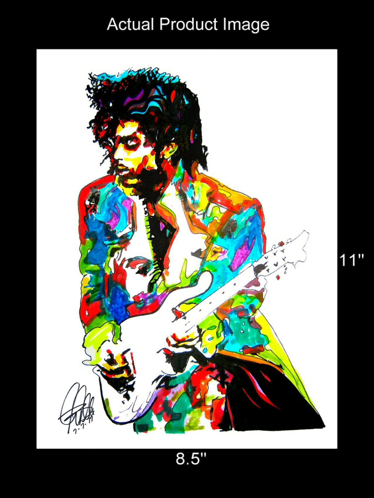 Prince The Revolution Singer Guitar Rock Music Poster Print Wall Art 18x24