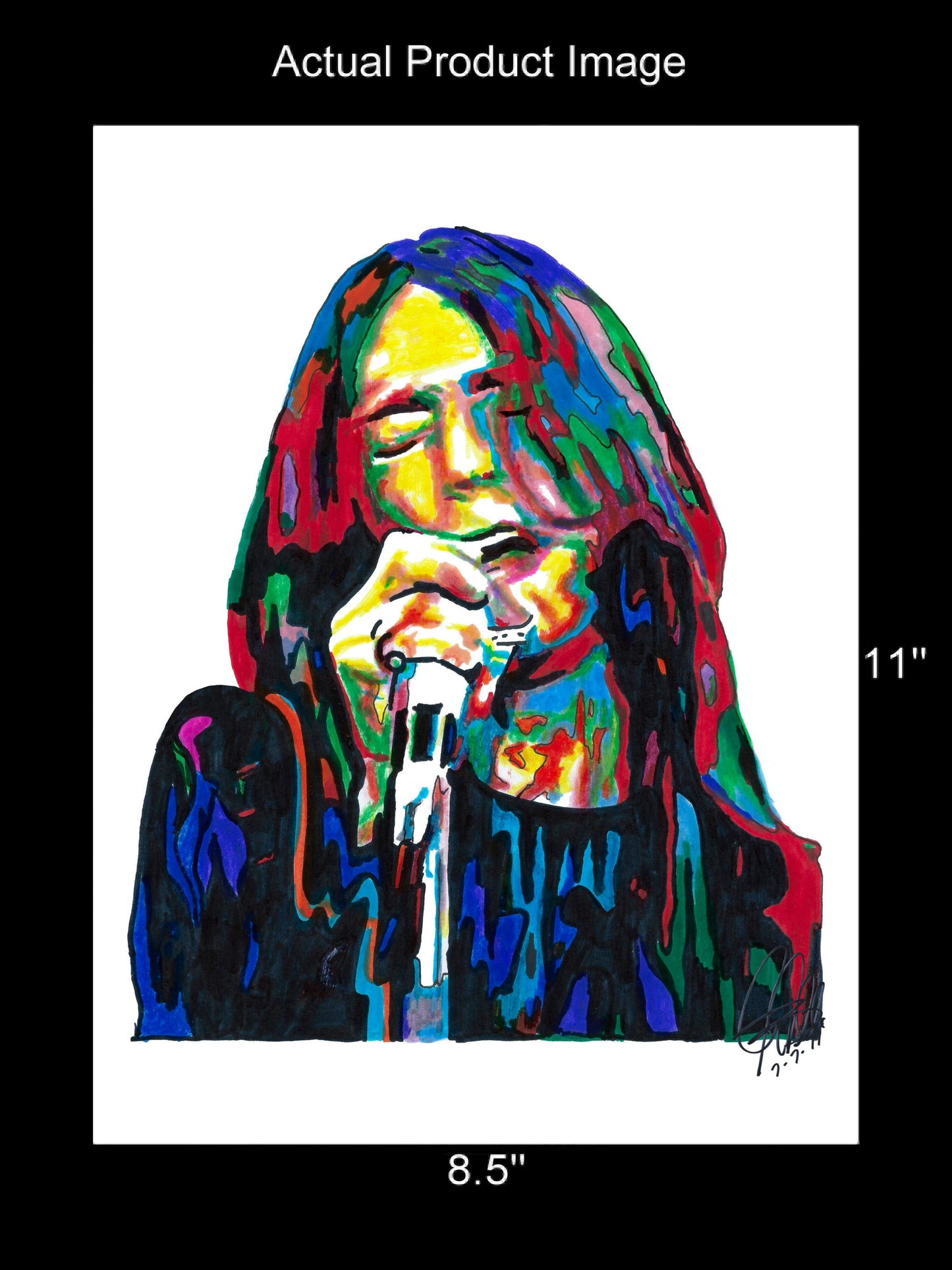 Chris Robinson The Black Crowes Singer Rock Music Poster Print Wall Art 8.5x11