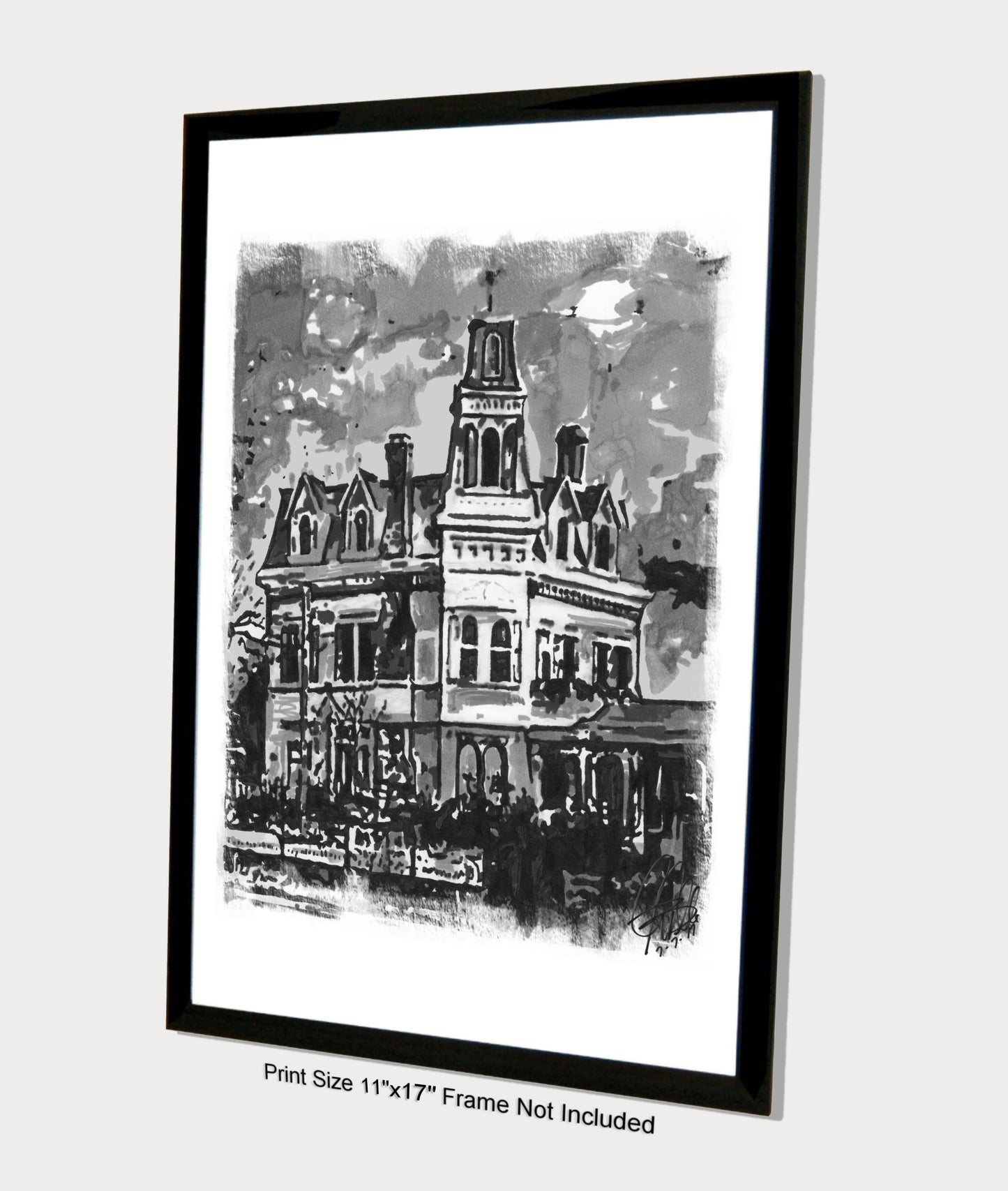 The Addams Family Mansion Poster Print Wall Art 11x17