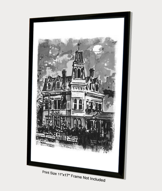 The Addams Family Mansion Poster Print Wall Art 11x17