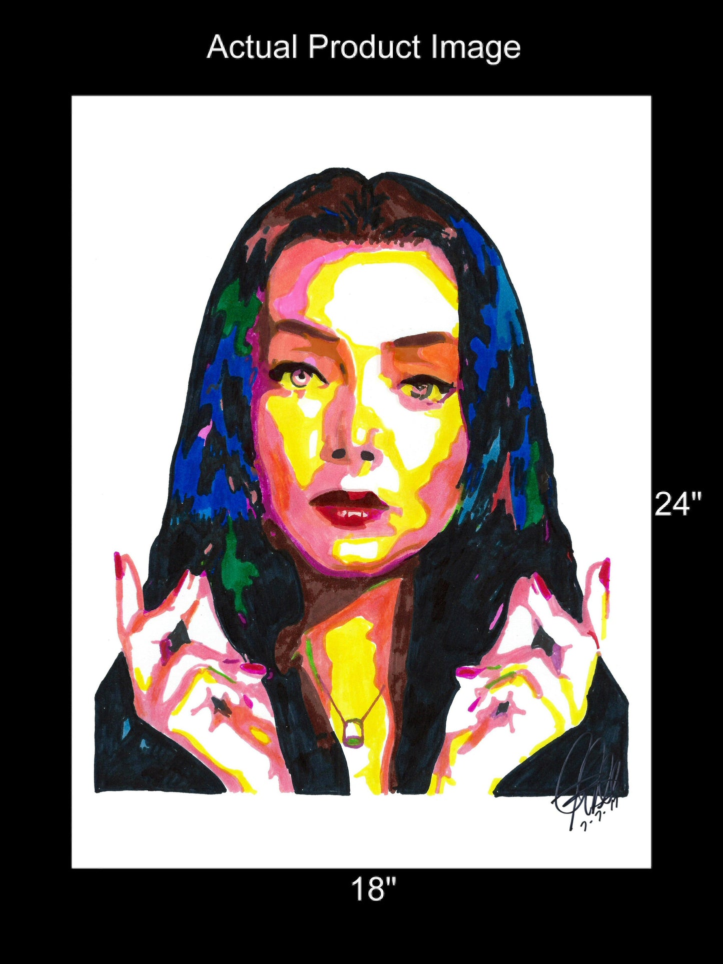 Morticia Addams The Addams Family Carolyn Jones Poster Print Wall Art 18x24