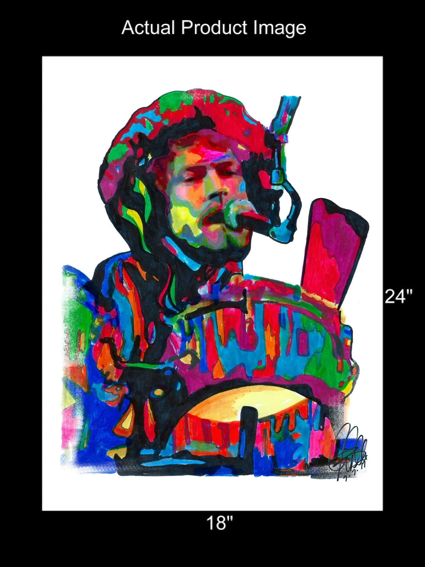 Don Henley Eagles Singer Drums Rock Music Poster Print Wall Art 18x24