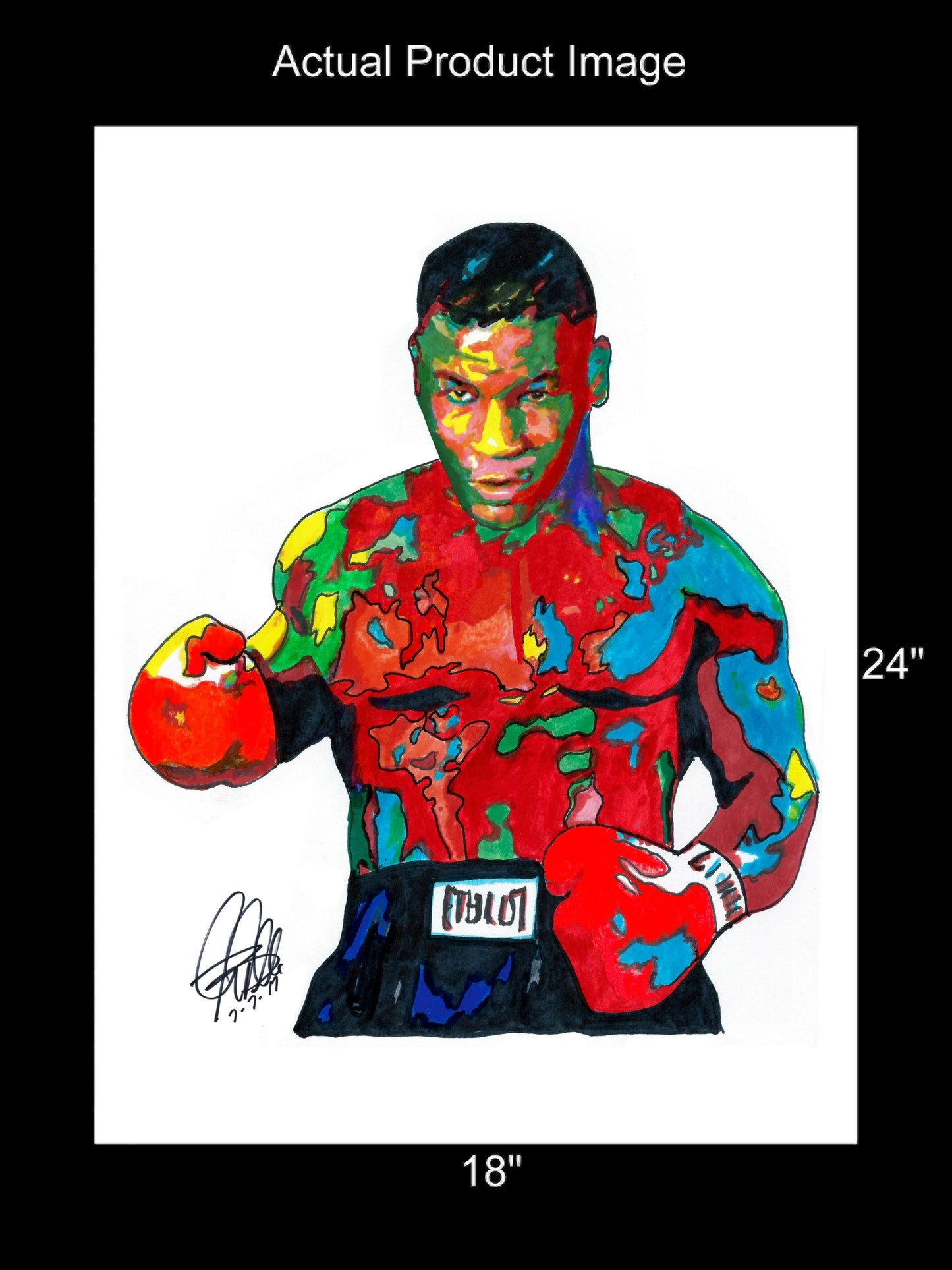 Mike Tyson Heavyweight Boxer Boxing Poster Print Wall Art 18x24