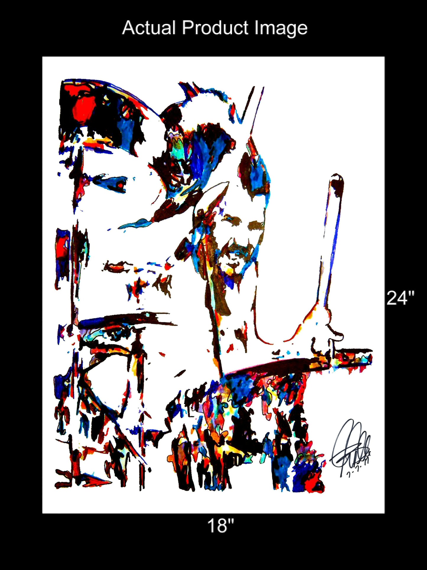 John Bonham Led Zeppelin Drums Hard Rock Music Poster Print Wall Art 18x24