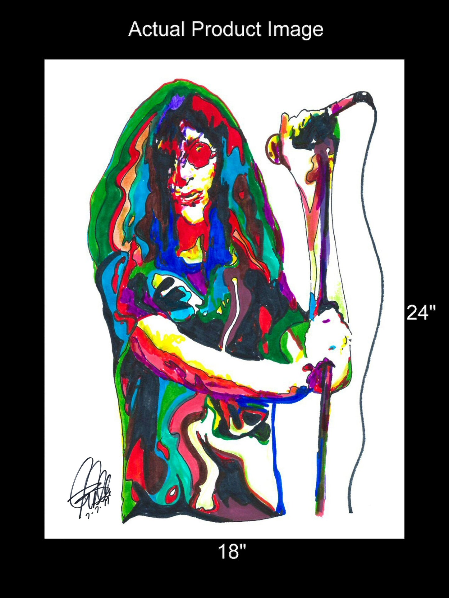 Joey Ramone Ramones Singer Punk Rock Music Poster Print Wall Art 18x24