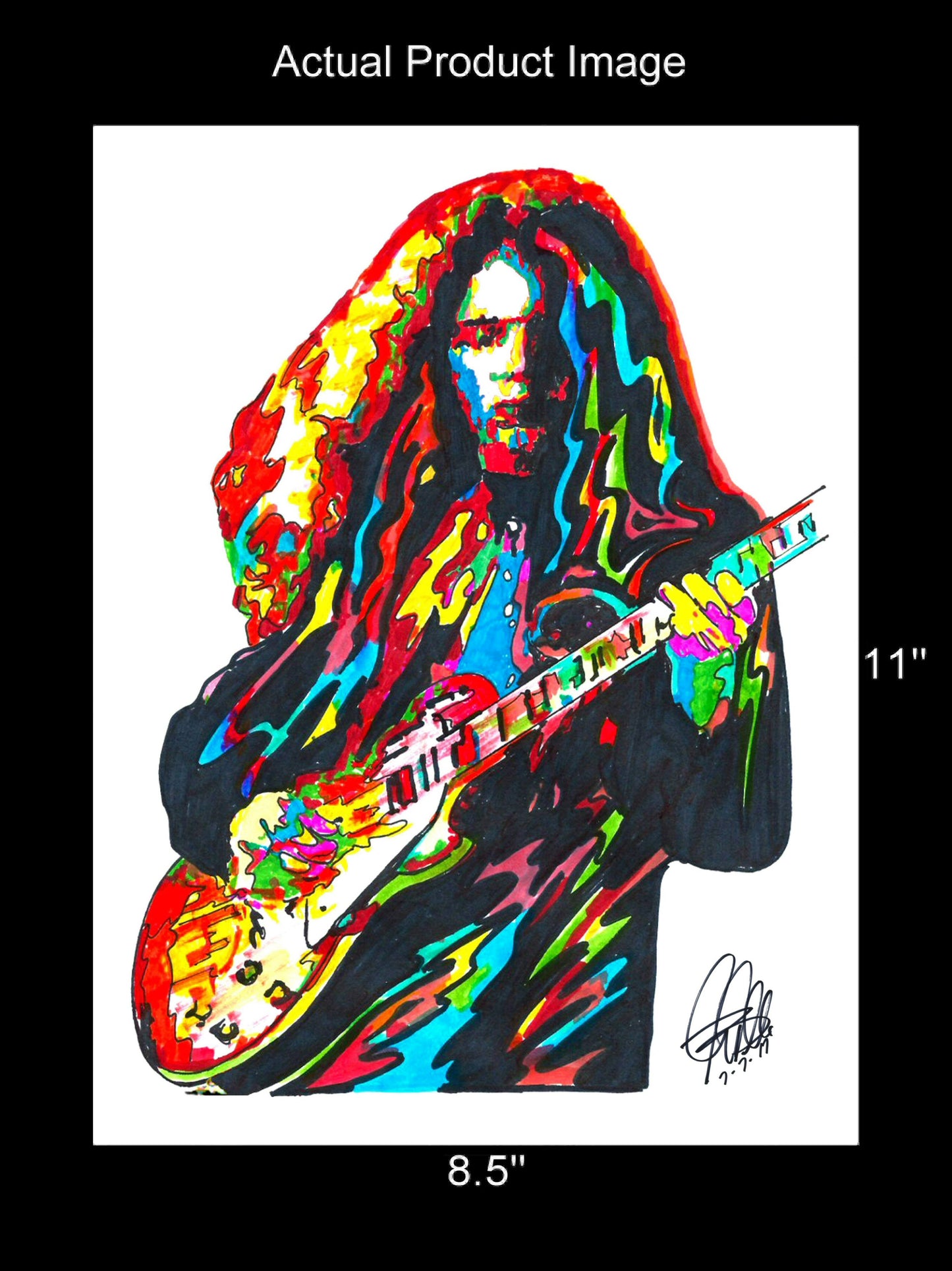 Gary Rossington Lynyrd Skynyrd Southern Rock Music Poster Print Wall Art 8.5x11