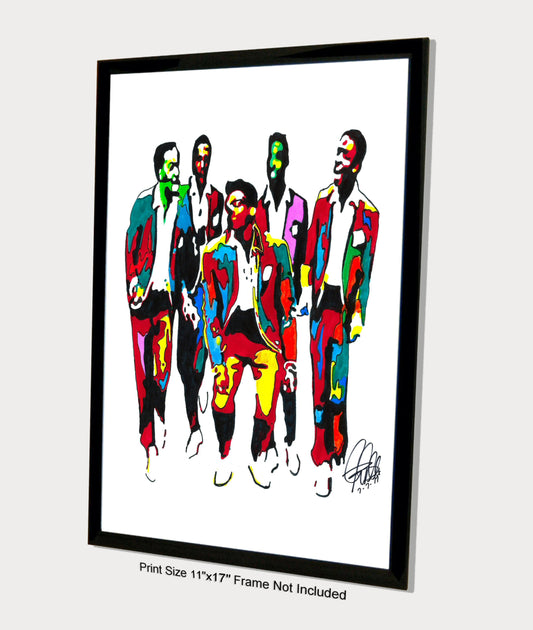 The Temptations Vocal Group David Ruffin Soul Music Poster Print Wall Art 11x17