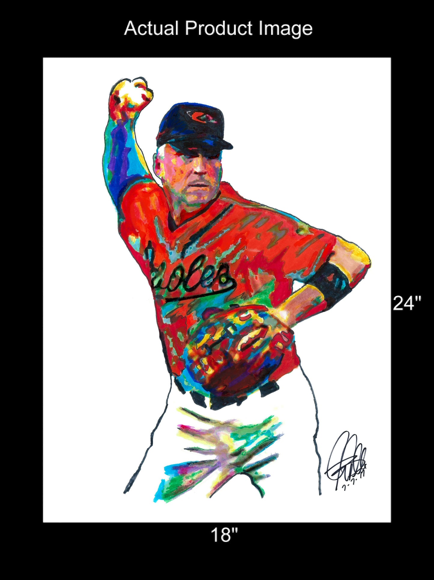 Cal Ripken Jr Baltimore Orioles SS Baseball Sports Poster Print Wall Art 18x24