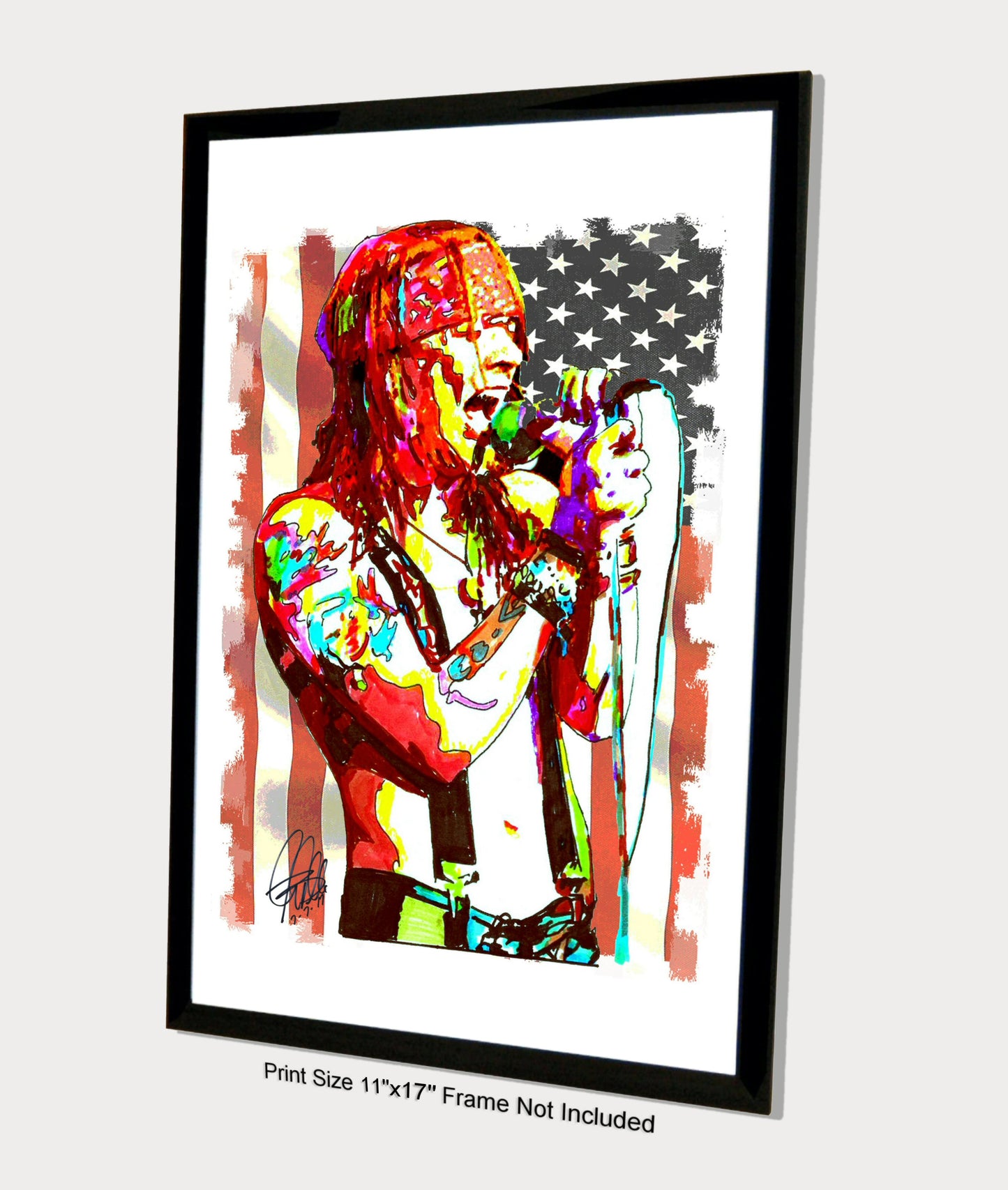 Axl Rose Guns N Roses Singer Hard Rock Music Poster Print Wall Art 11x17