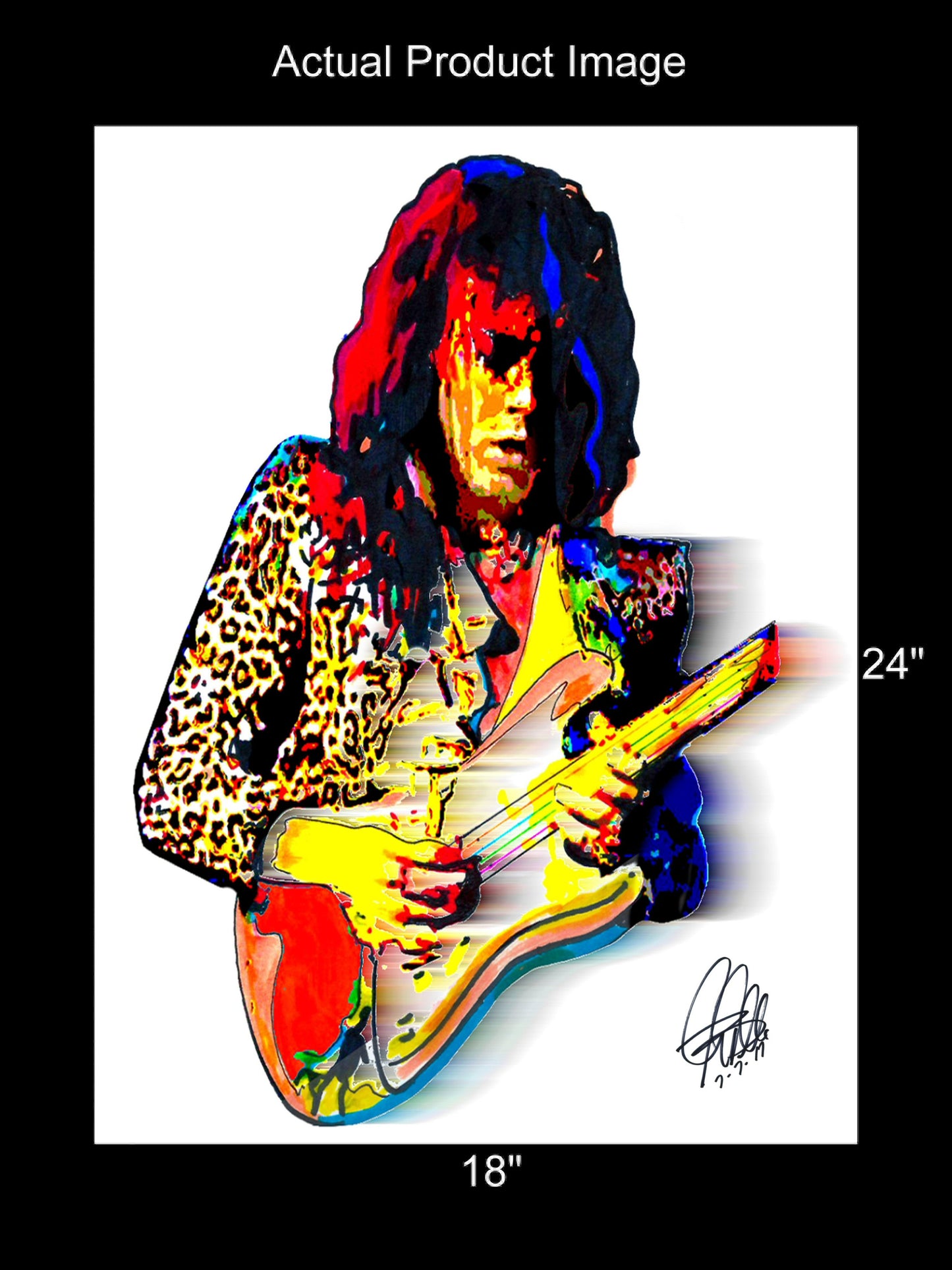 Yngwie Malmsteen Guitar Rock Music Poster Print Wall Art 18x24