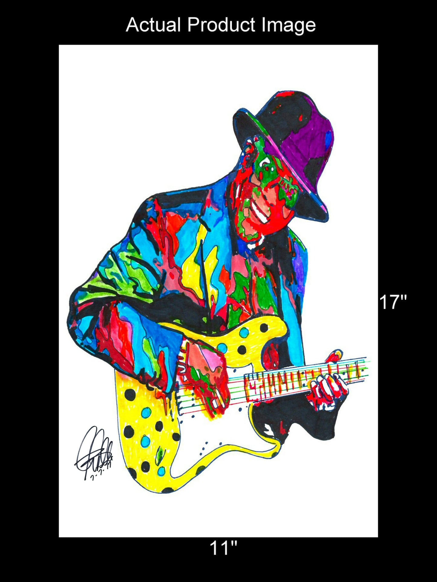 Buddy Guy Guitar Chicago Blues Music Poster Print Wall Art 11x17
