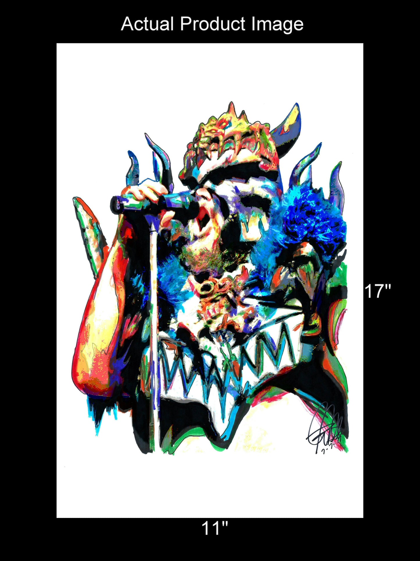 Blothar GWAR Thrash Metal Rock Print Poster Wall Art 11x17
