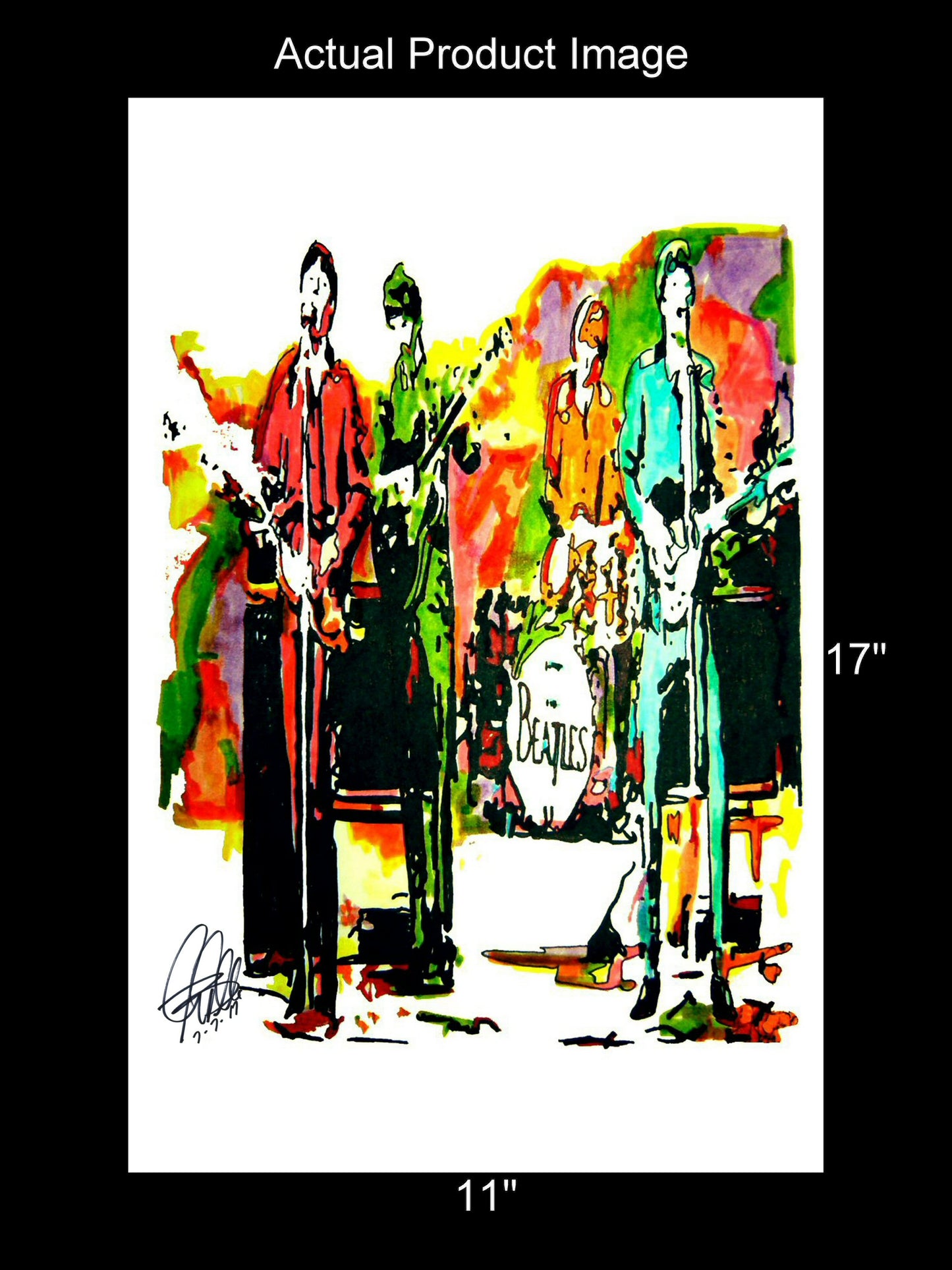 The Beatles Lennon McCartney Harrison Ringo Rock Music Poster Print 11x17