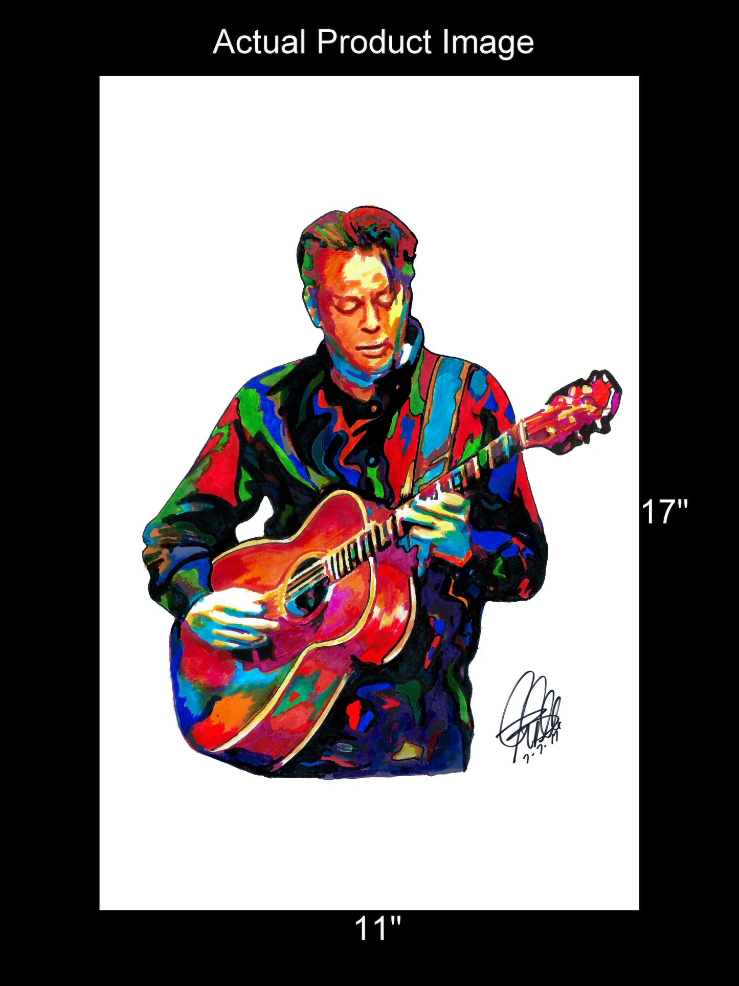 Tommy Emmanuel Acoustic Guitar Pop Music Poster Print Wall Art 11x17