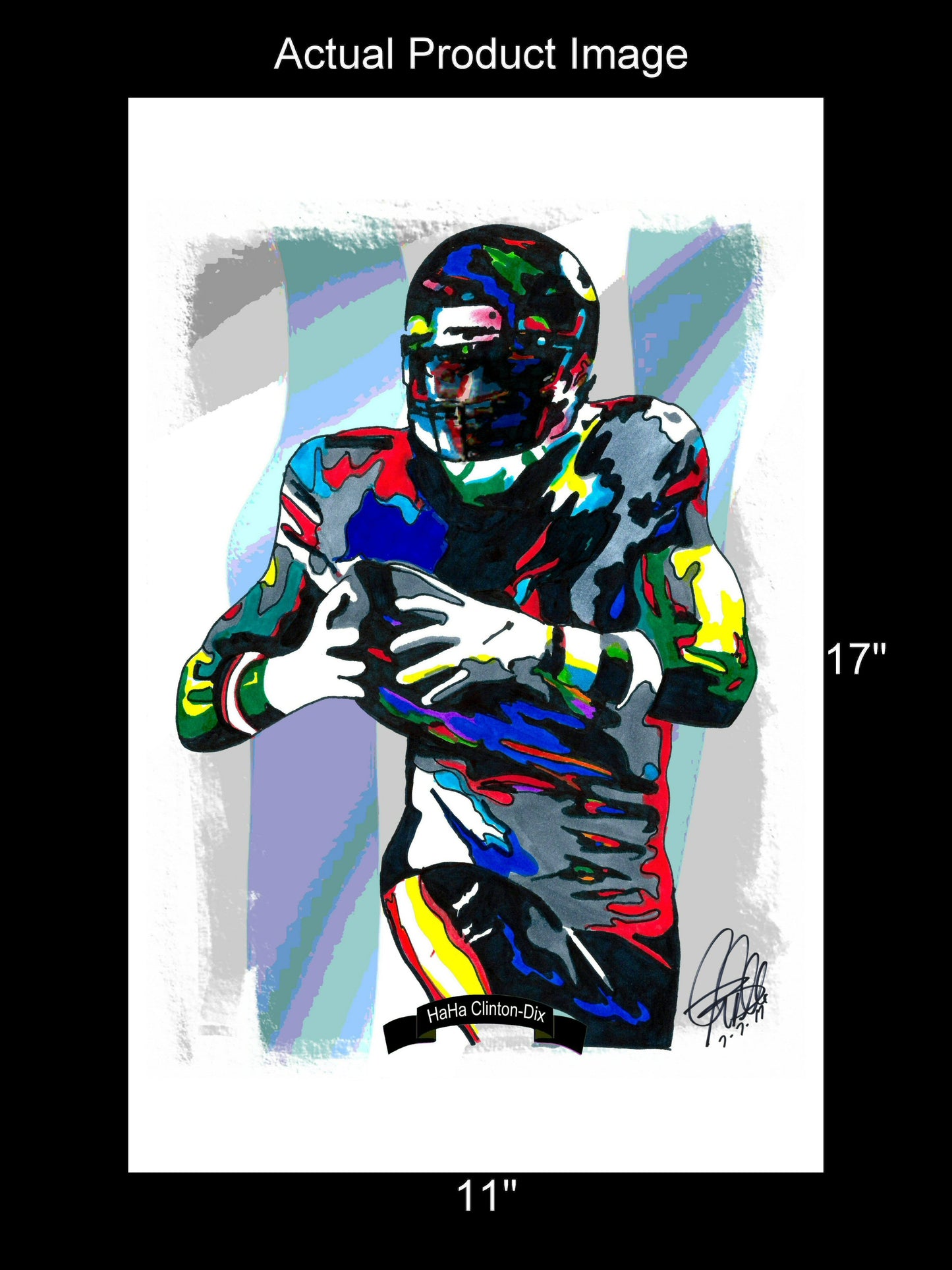 Ha Ha Clinton Dix Chicago Bears Football Sports Poster Print Wall Art 11x17