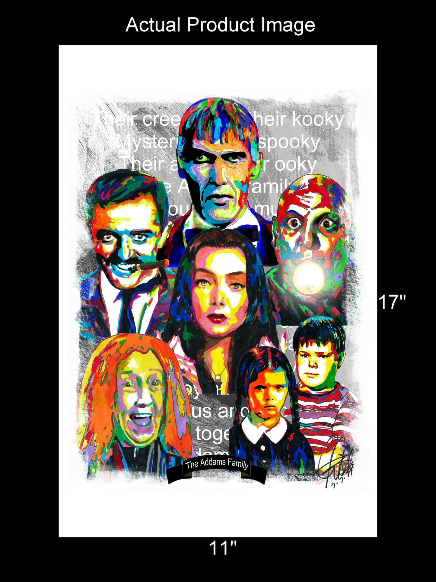 The Addams Family 1964 TV Series Poster Print Wall Art 11x17