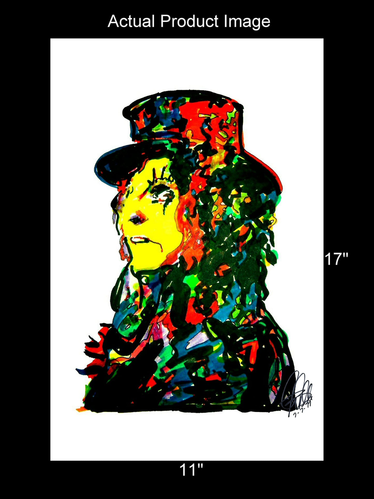 Alice Cooper Rock Music Poster Print Wall Art 11x17