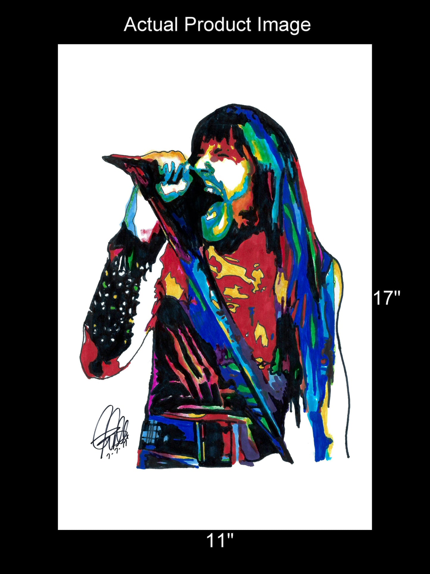 Bruce Dickinson Iron Maiden Singer Metal Music Poster Print Wall Art 11x17