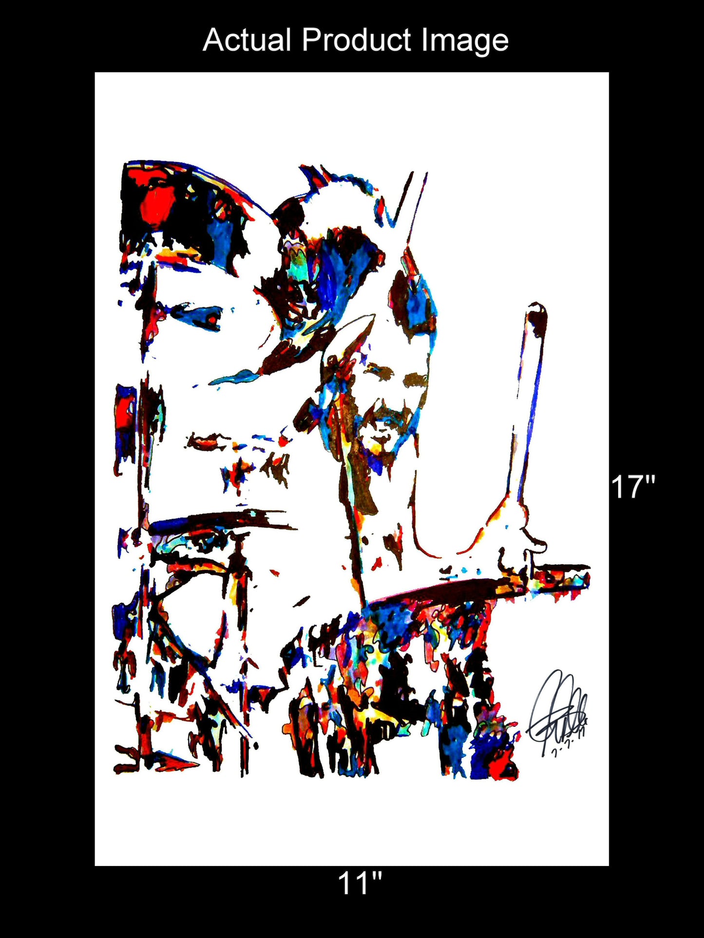 John Bonham Led Zeppelin Drums Hard Rock Music Poster Print Wall Art 11x17