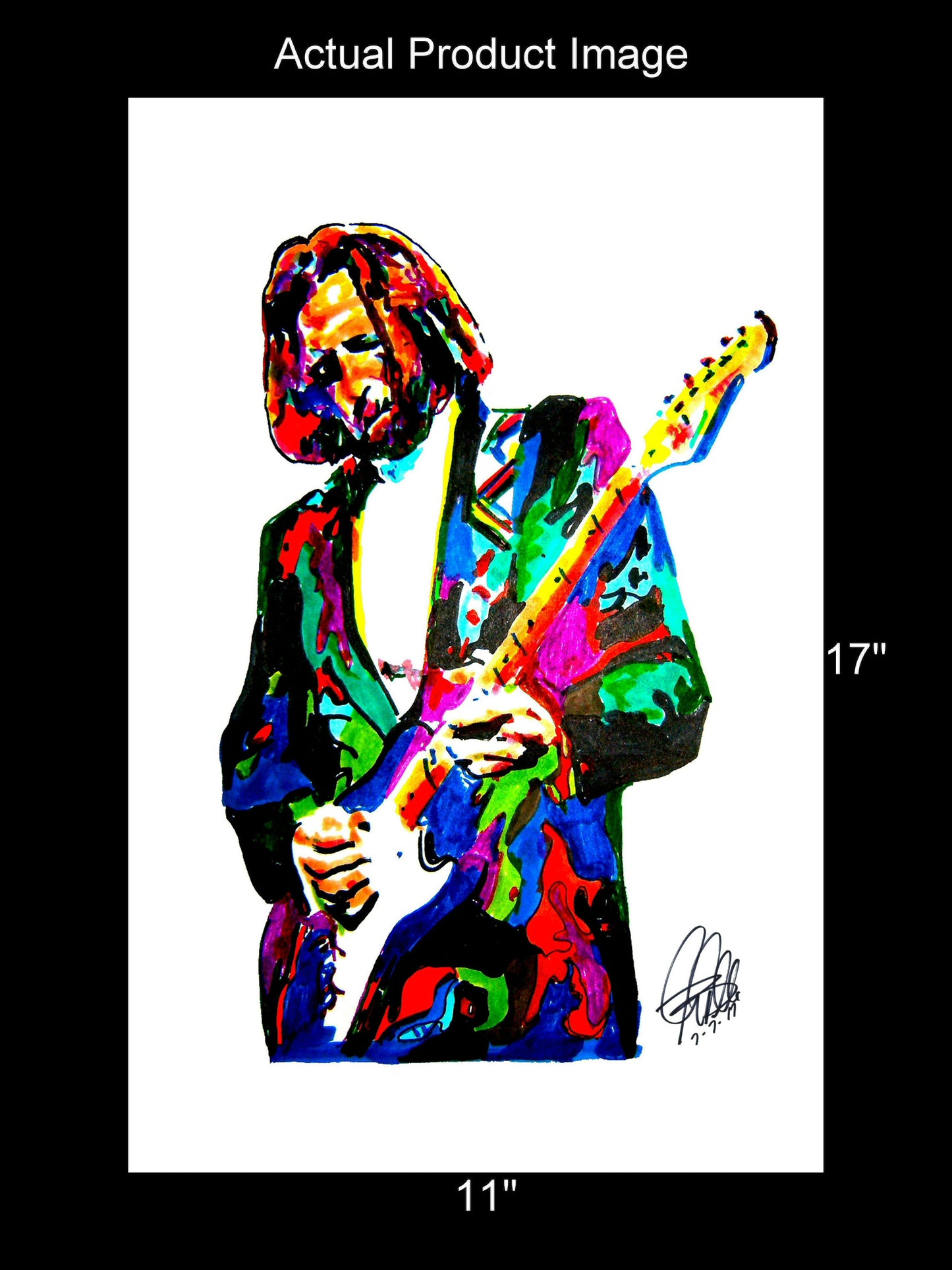 Eric Clapton Cream Yardbirds Guitar Blues Rock Music Print Poster Art 11x17