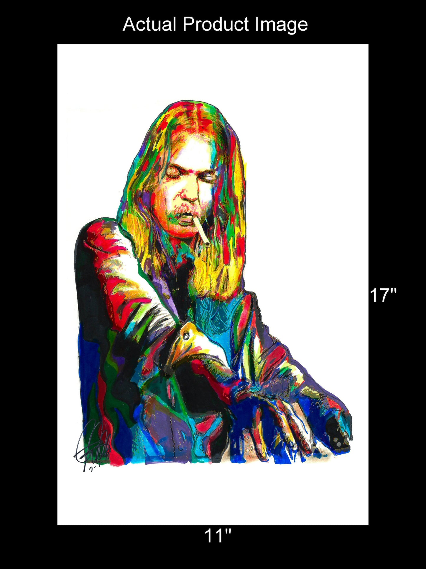Gregg Allman The Allman Brothers Singer Rock Music Print Poster Wall Art 11x17