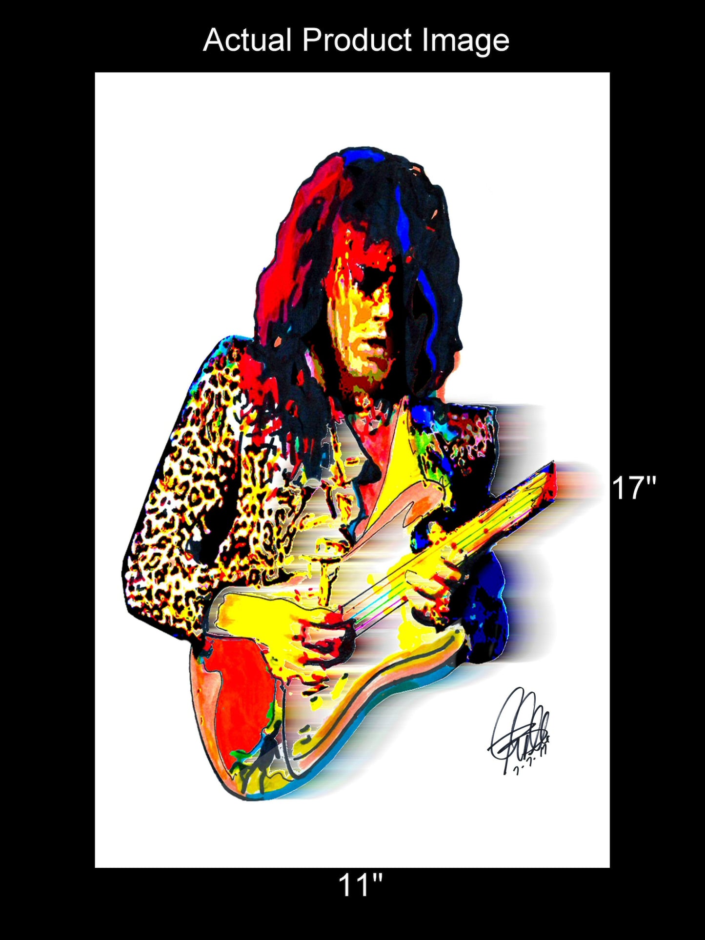 Yngwie Malmsteen Guitar Rock Music Poster Print Wall Art 11x17