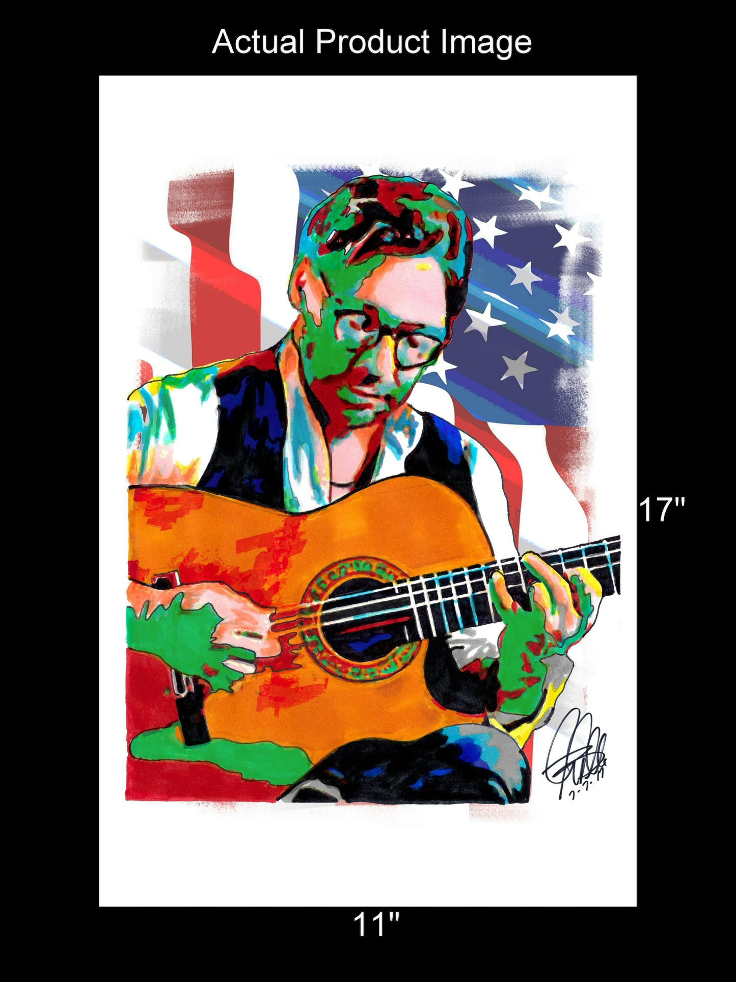 Al Di Meola Guitar Jazz Fusion Music Poster Print Wall Art 11x17