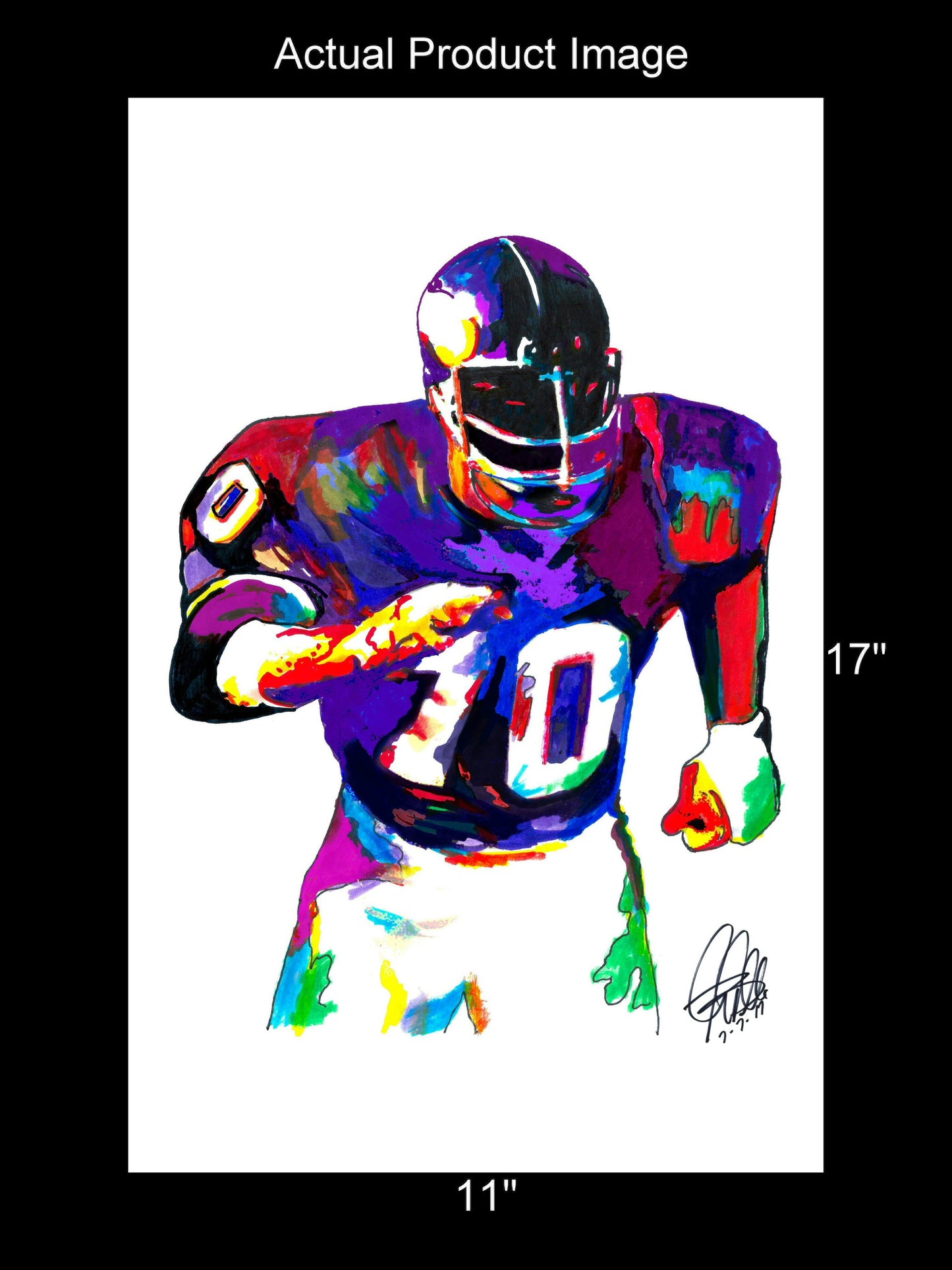 Jim Marshall Minnesota Vikings Football Sports Poster Print Wall Art 11x17