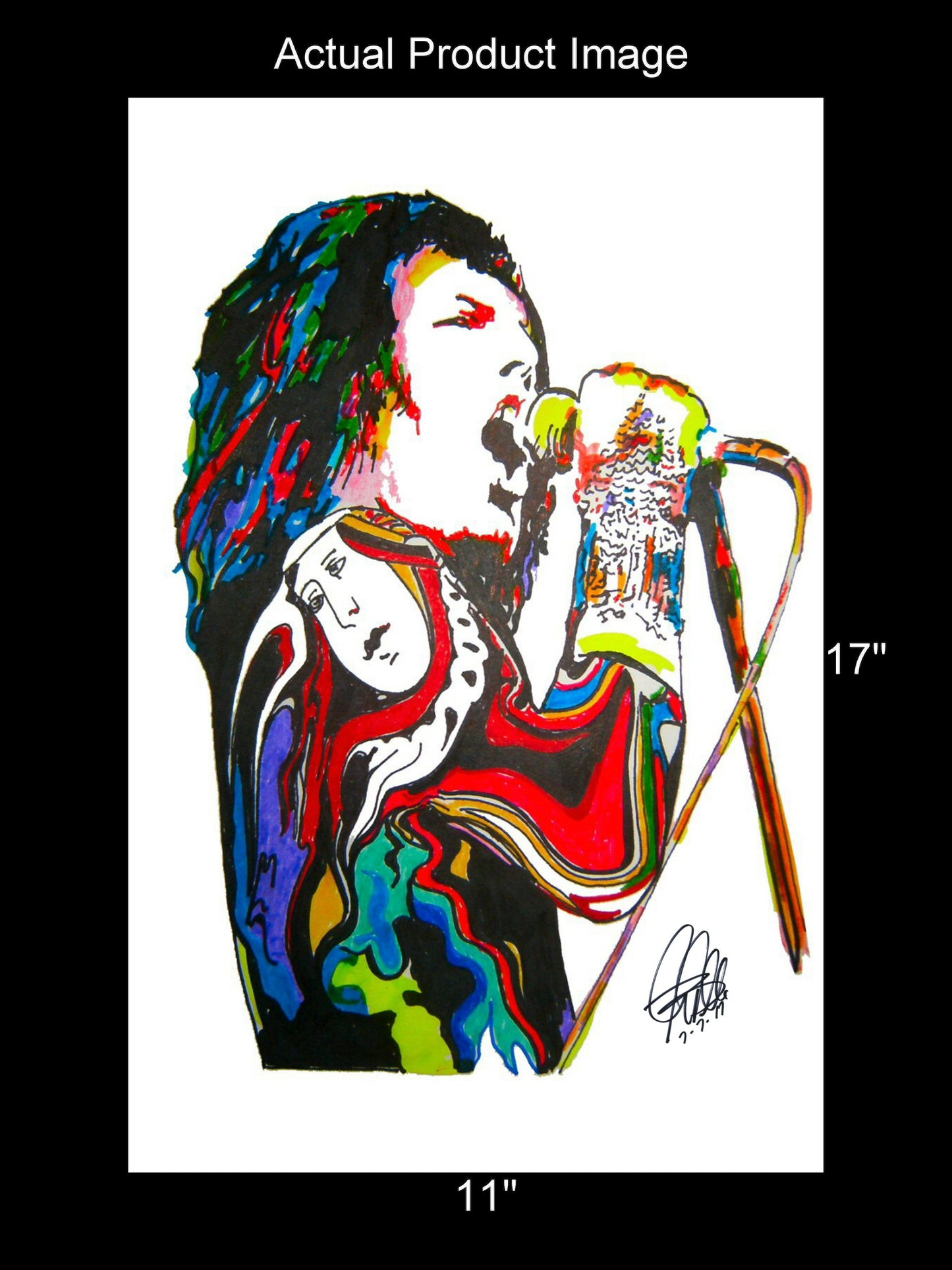 Freddie Mercury Queen Singer Rock Music Poster Print Wall Art 11x17