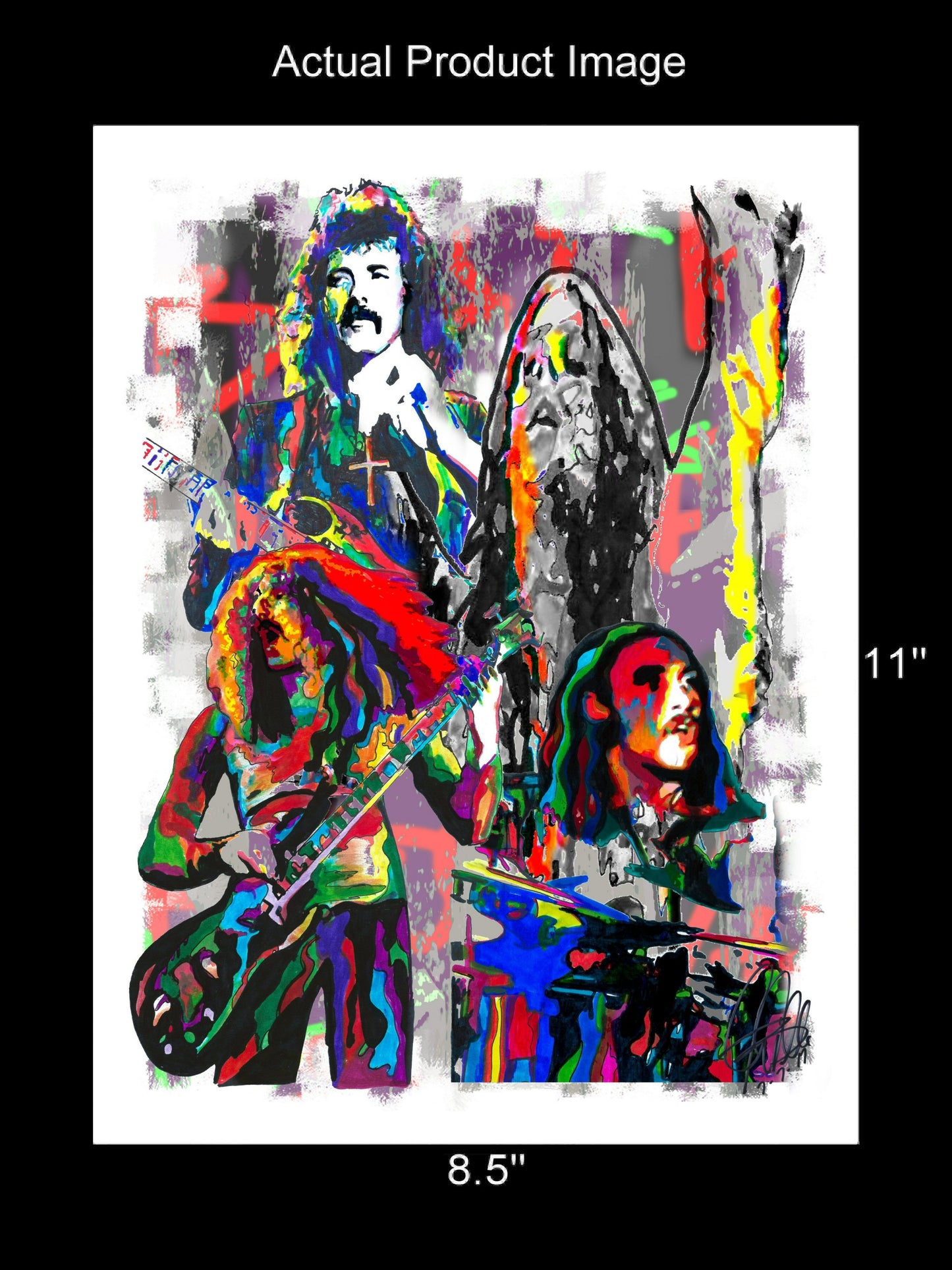 Black Sabbath Heavy Metal Music Poster Print Wall Art 8.5x11